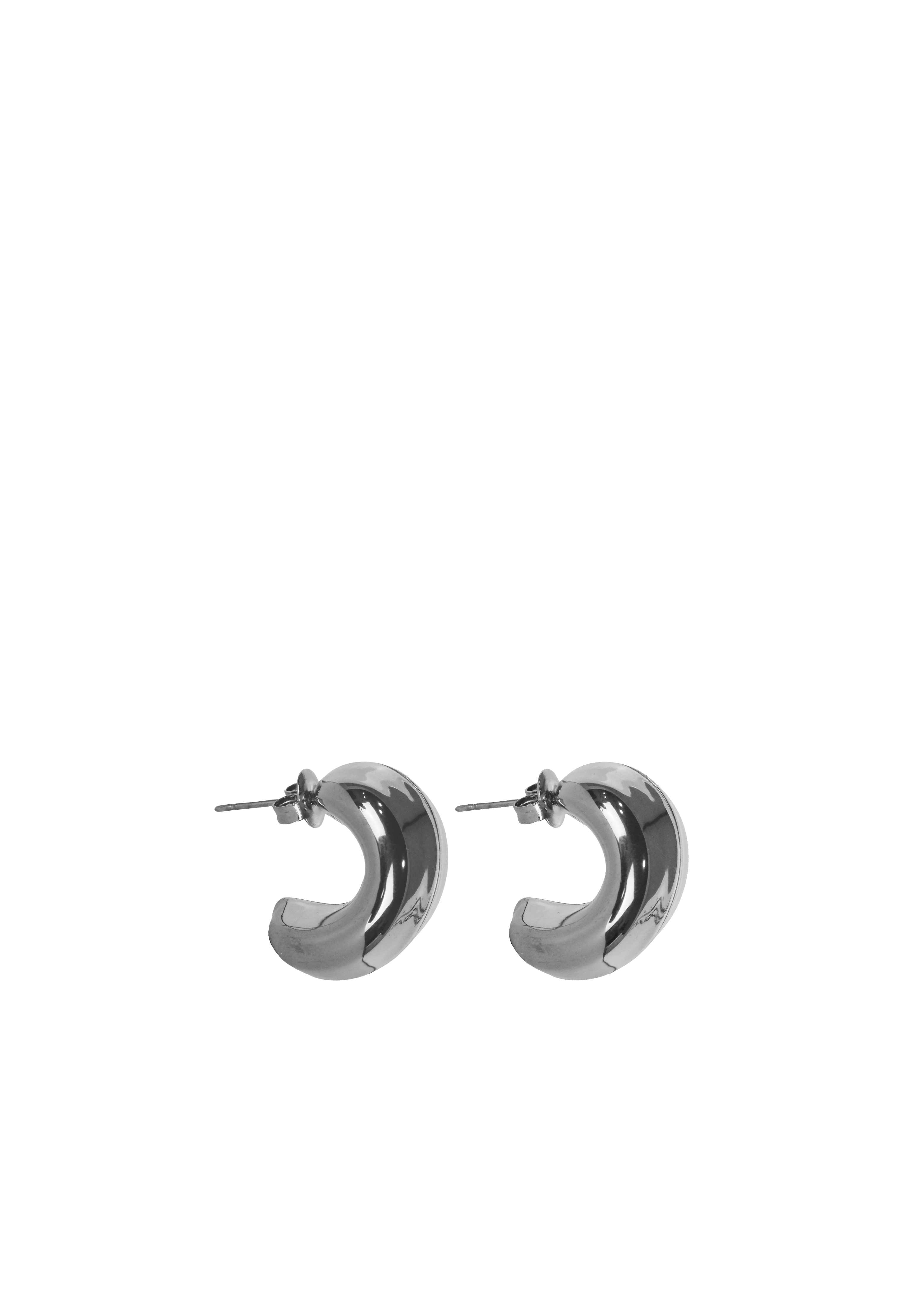 Chunky Curved Hoop Earrings