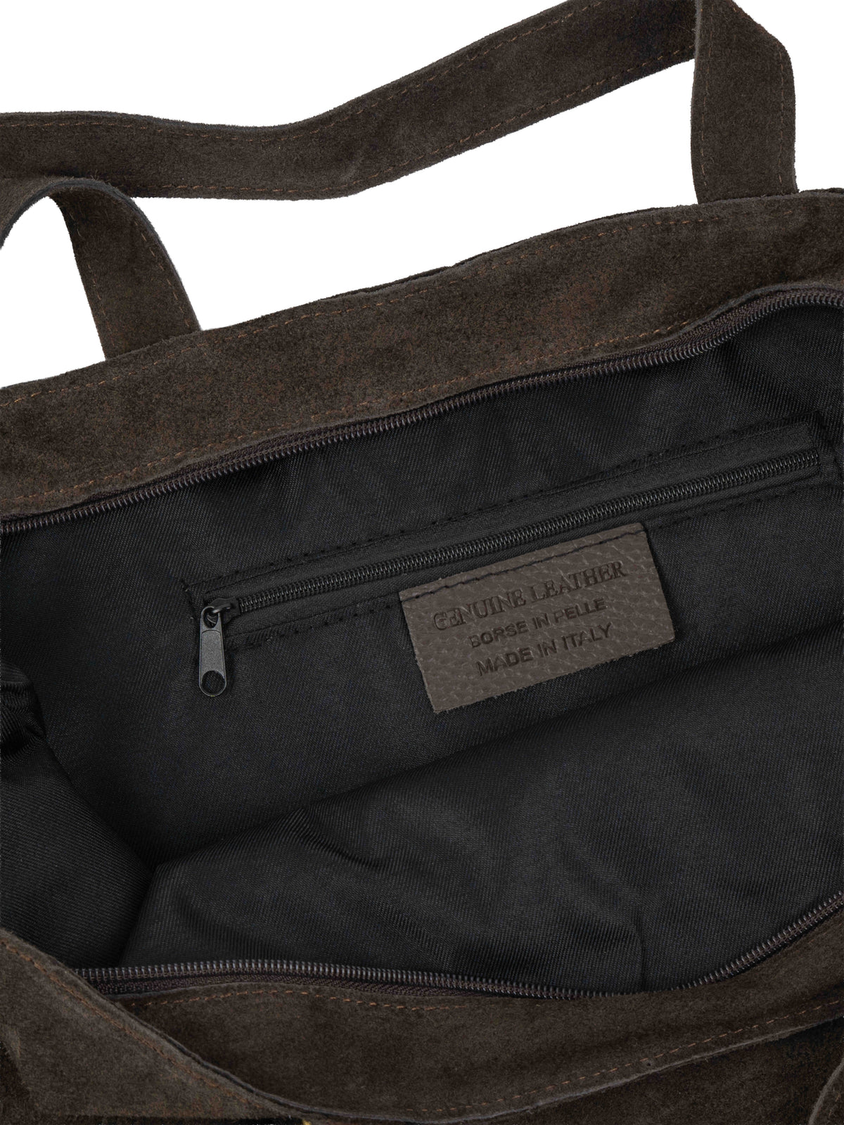 Suede Tote Bag with Fully Lined Interior