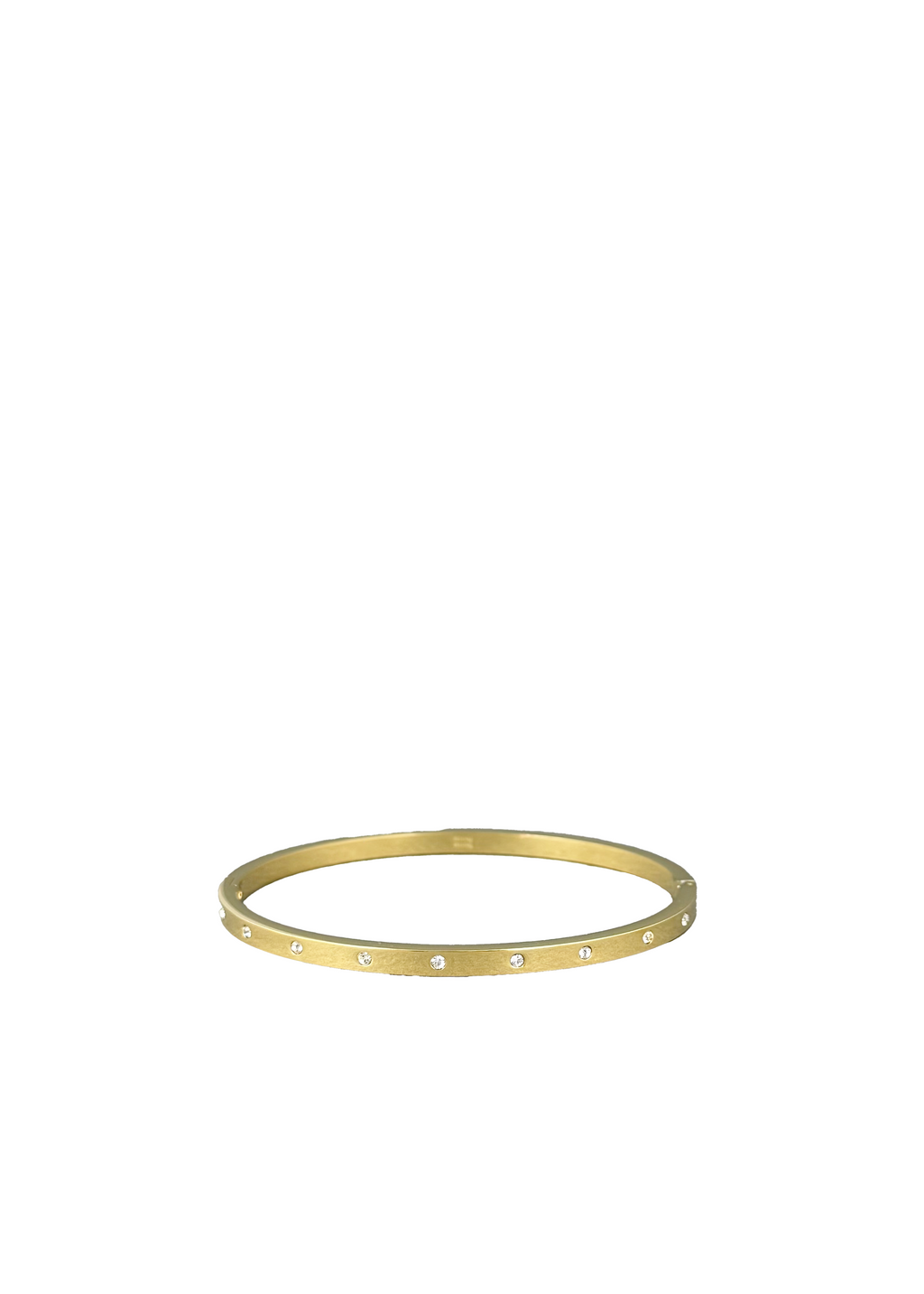 Thin Bangle With Crystals