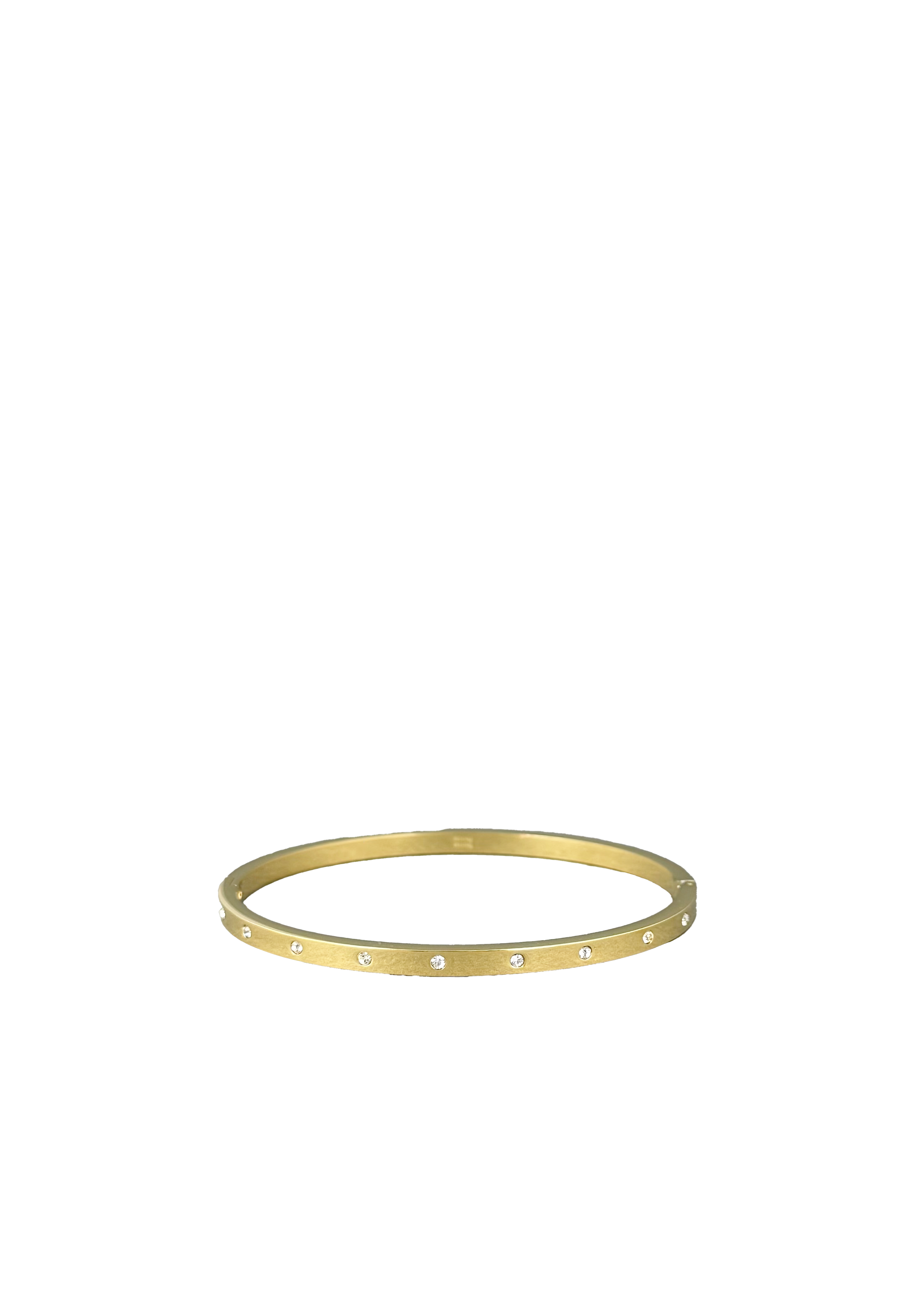 Thin Bangle With Crystals