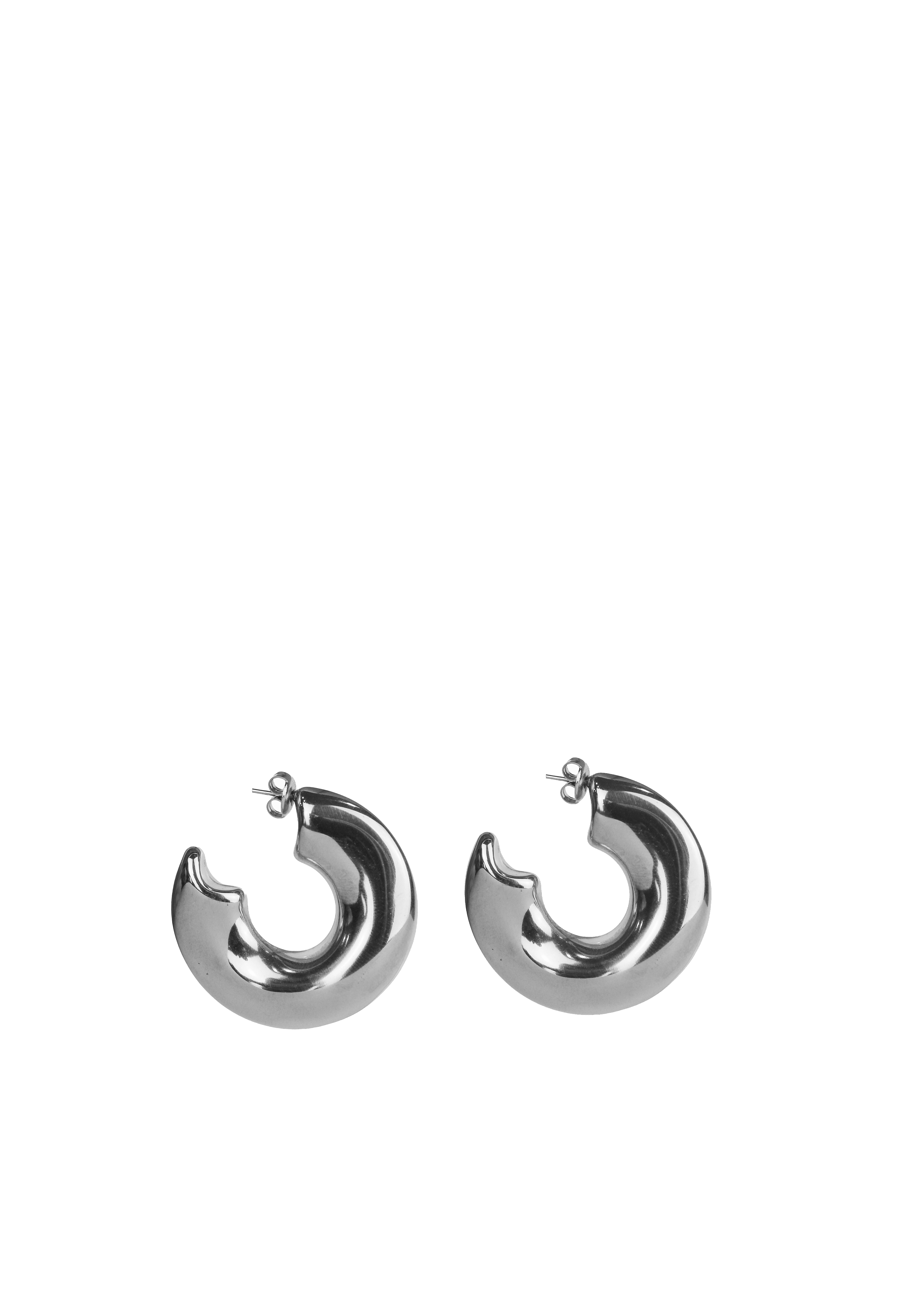 Chunky Open-Hoop Earrings