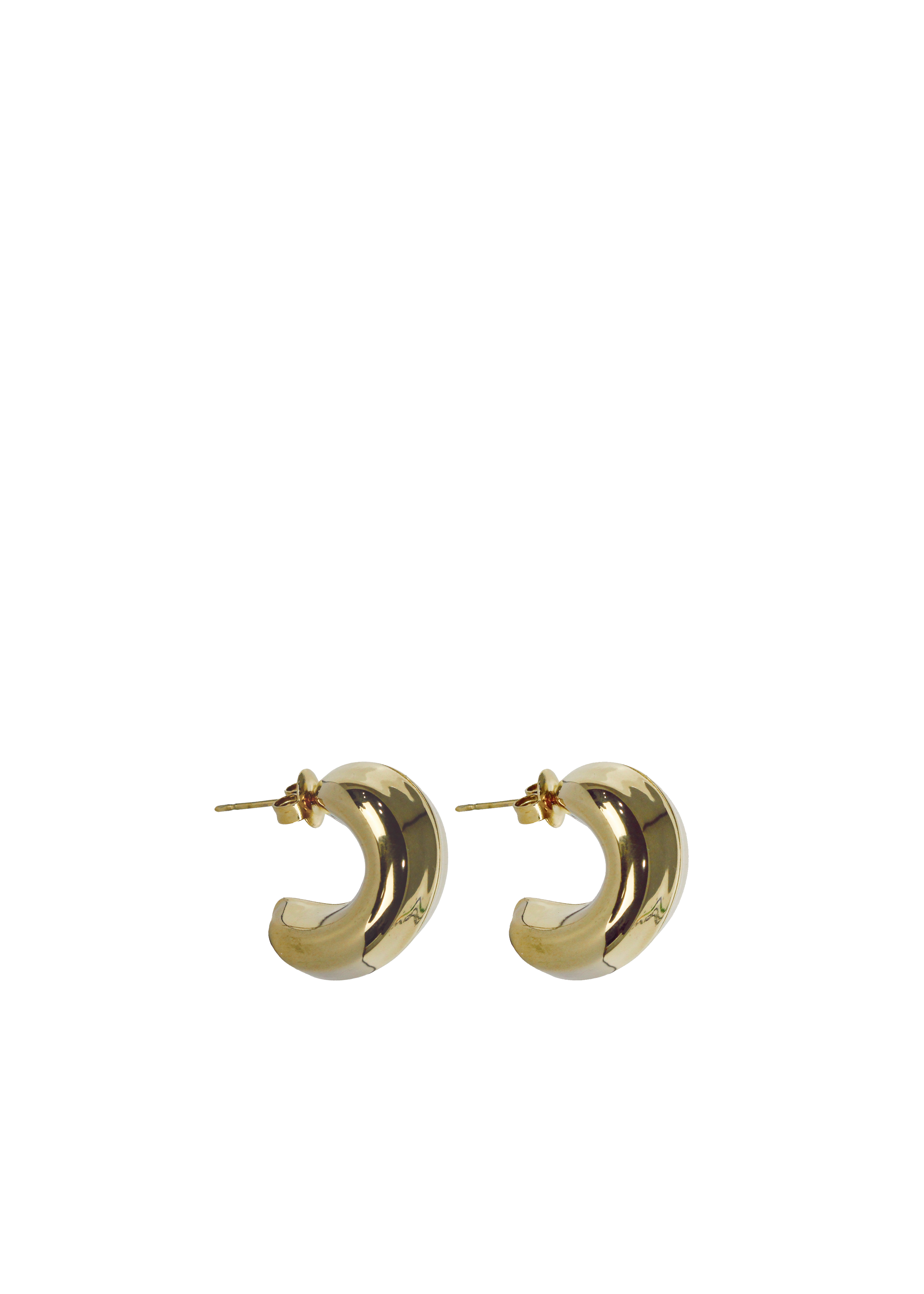 Chunky Curved Hoop Earrings