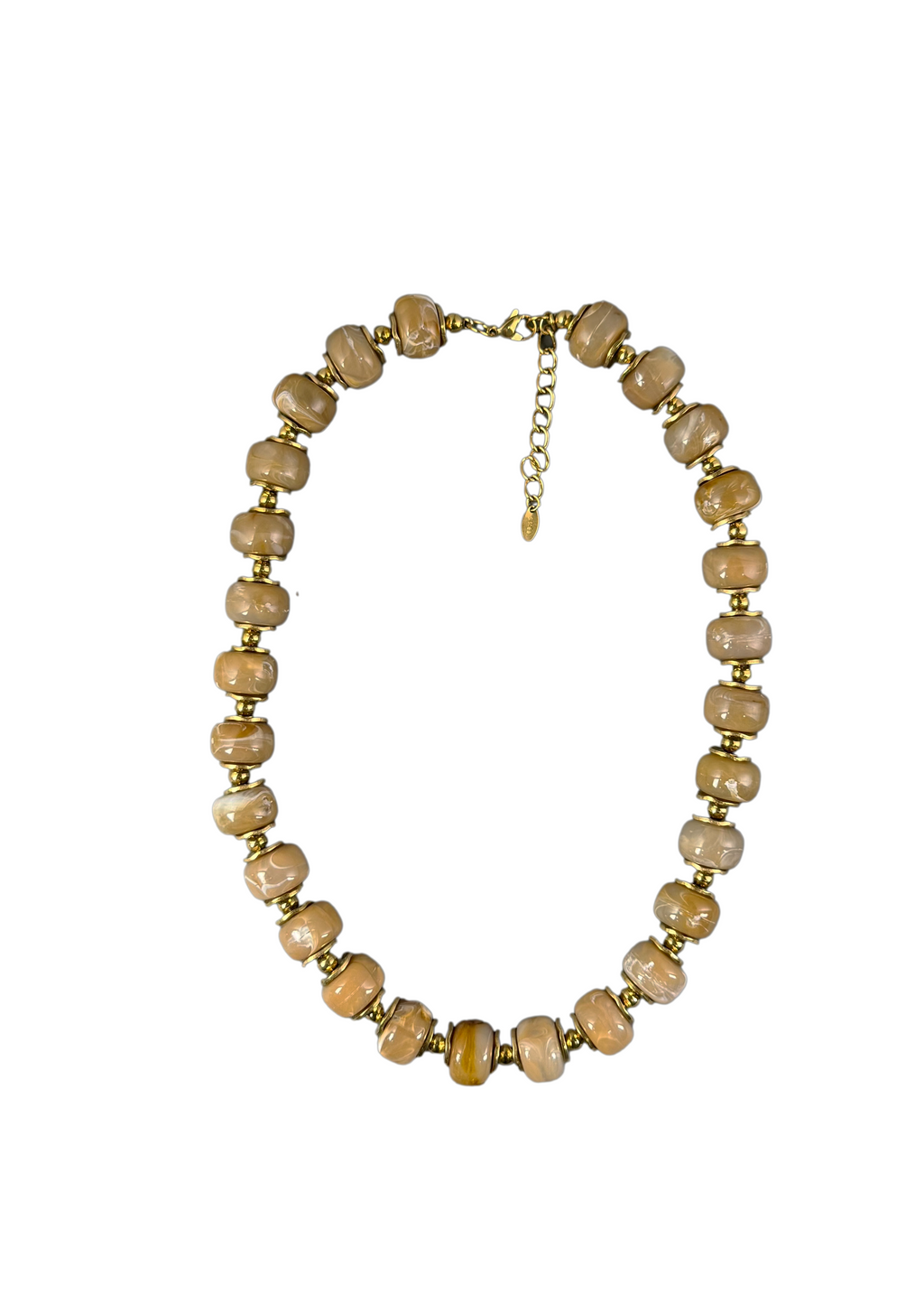 Marbled Beaded Necklace