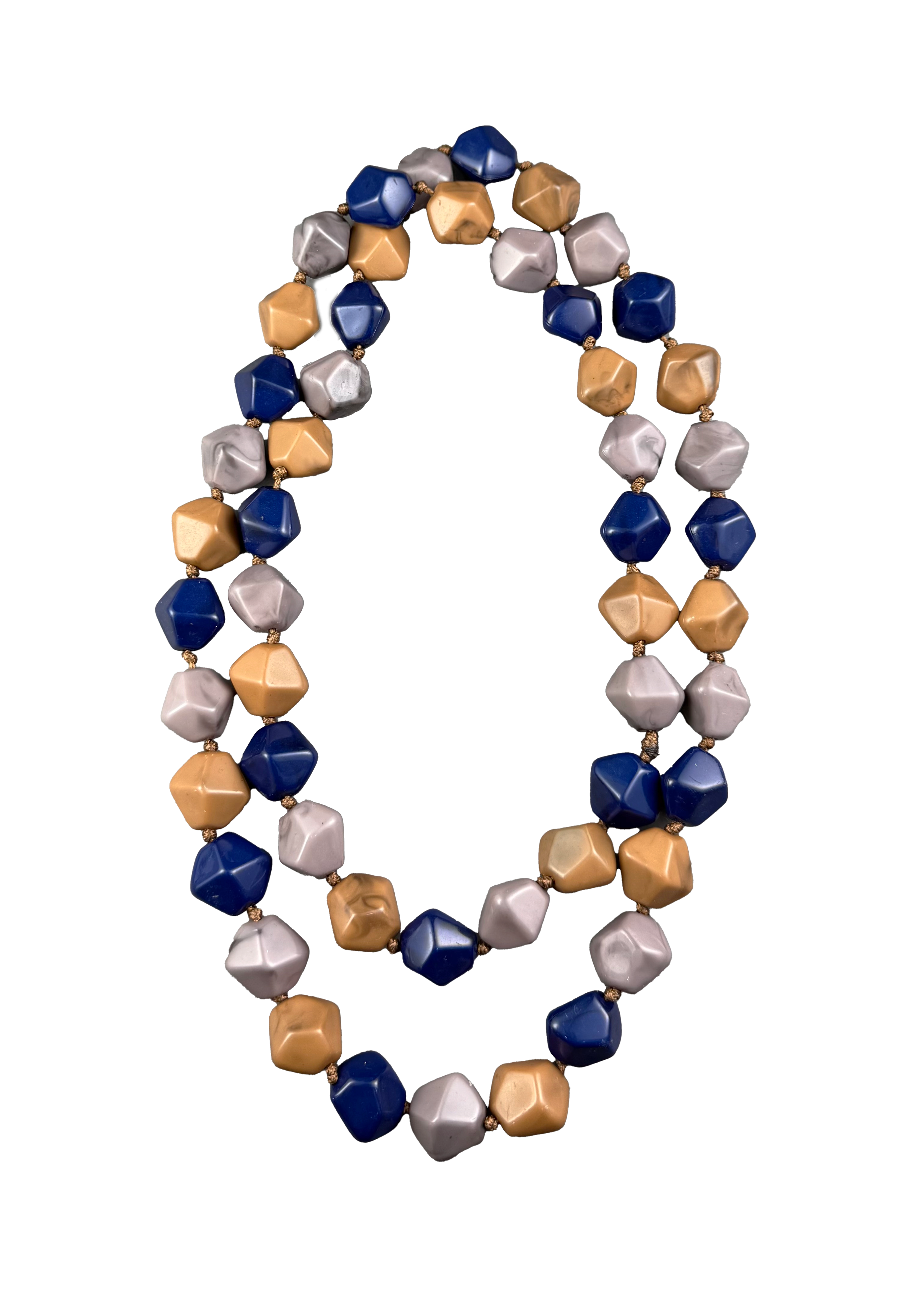 Long Single Strand Stone Necklace