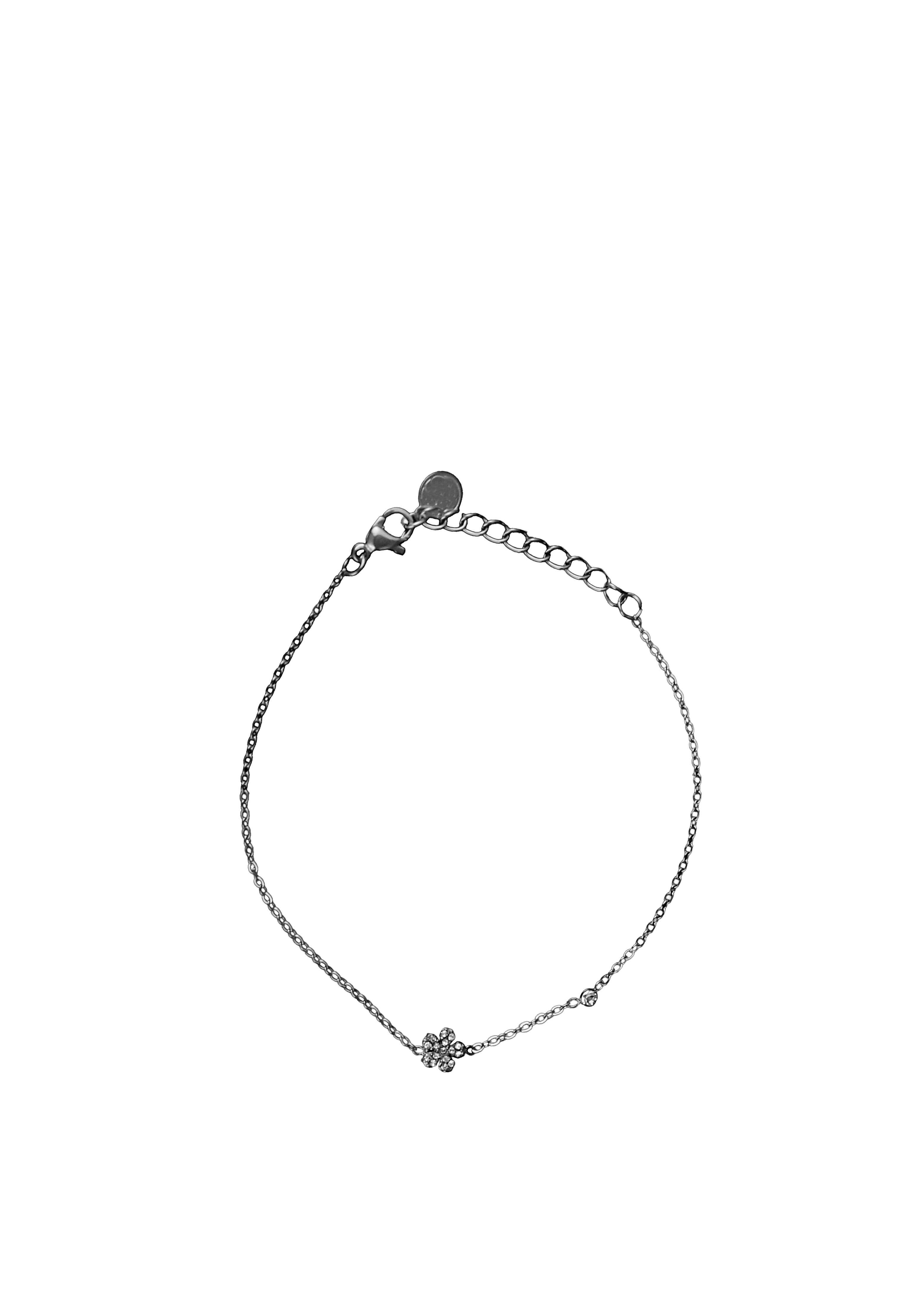 Minimal Flower Crystal Bracelet