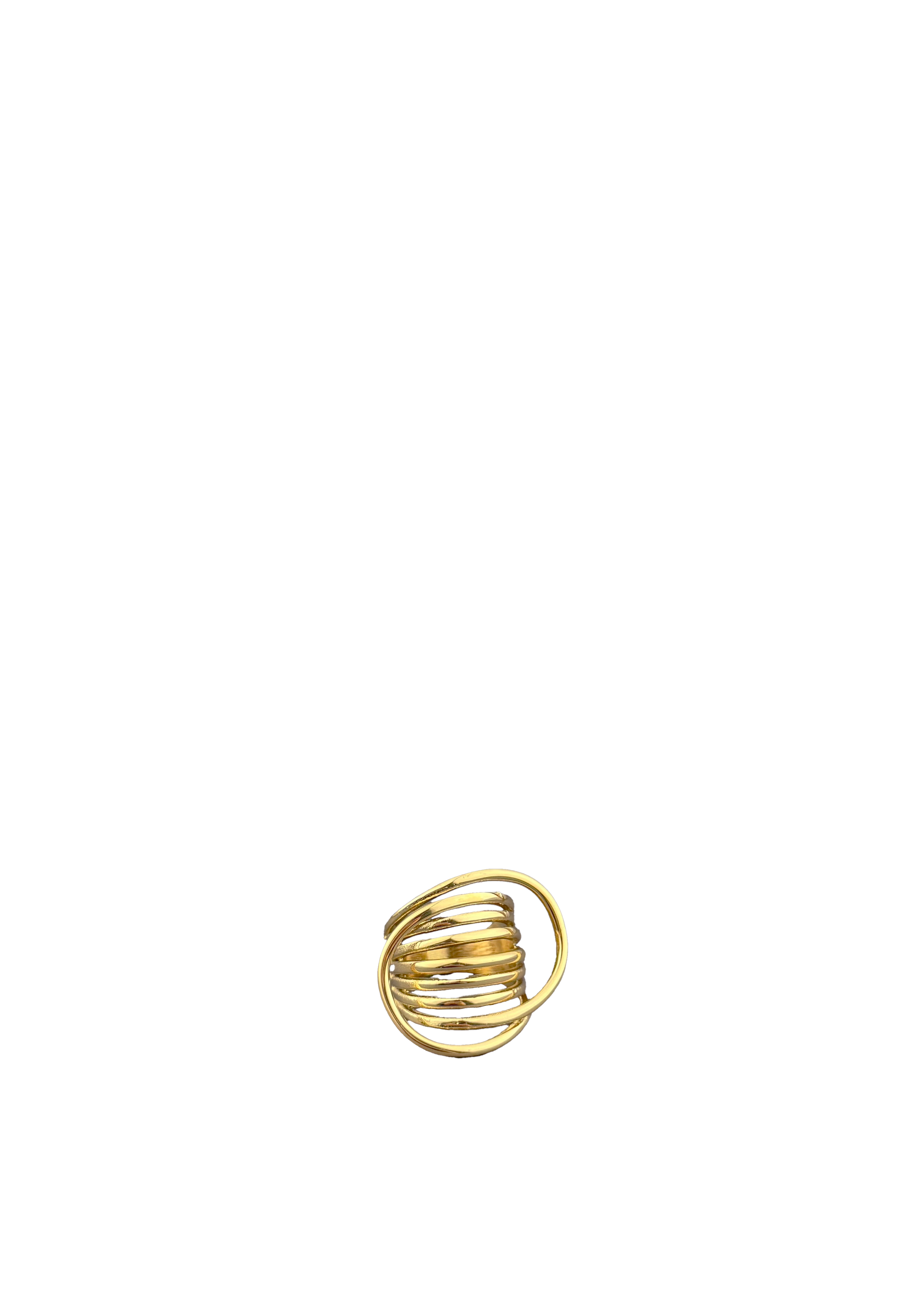 Multi-Band Spiral Statement Ring