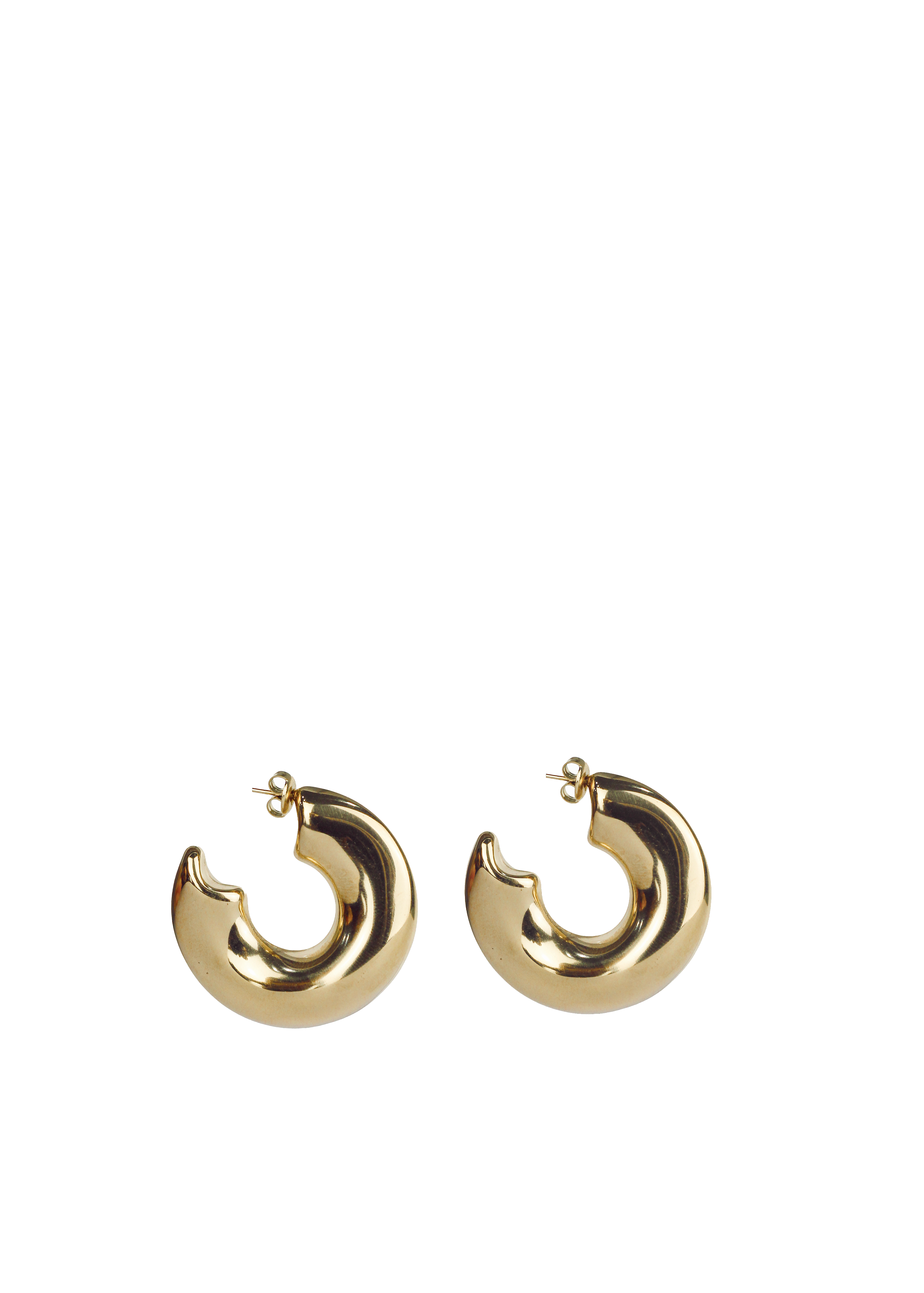 Chunky Open-Hoop Earrings