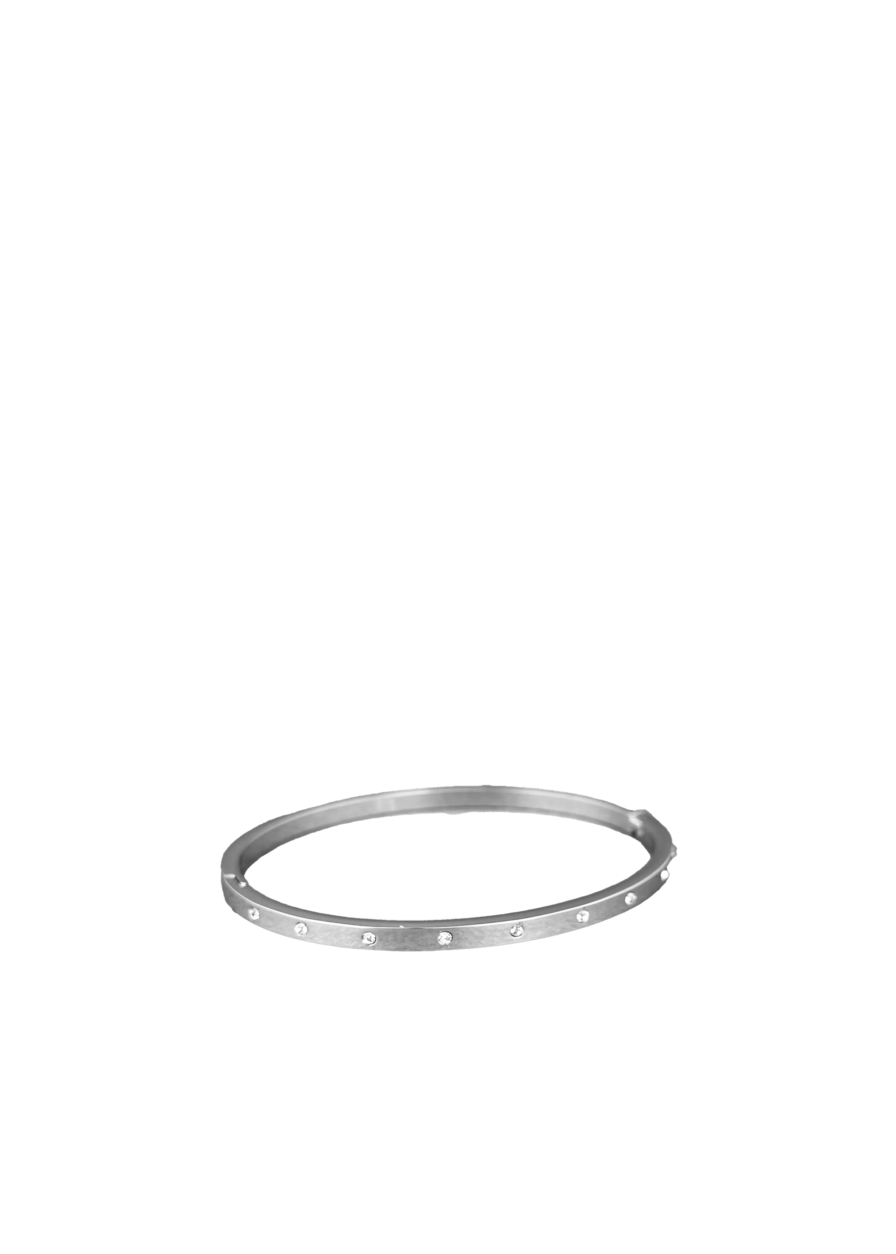 Thin Bangle With Crystals