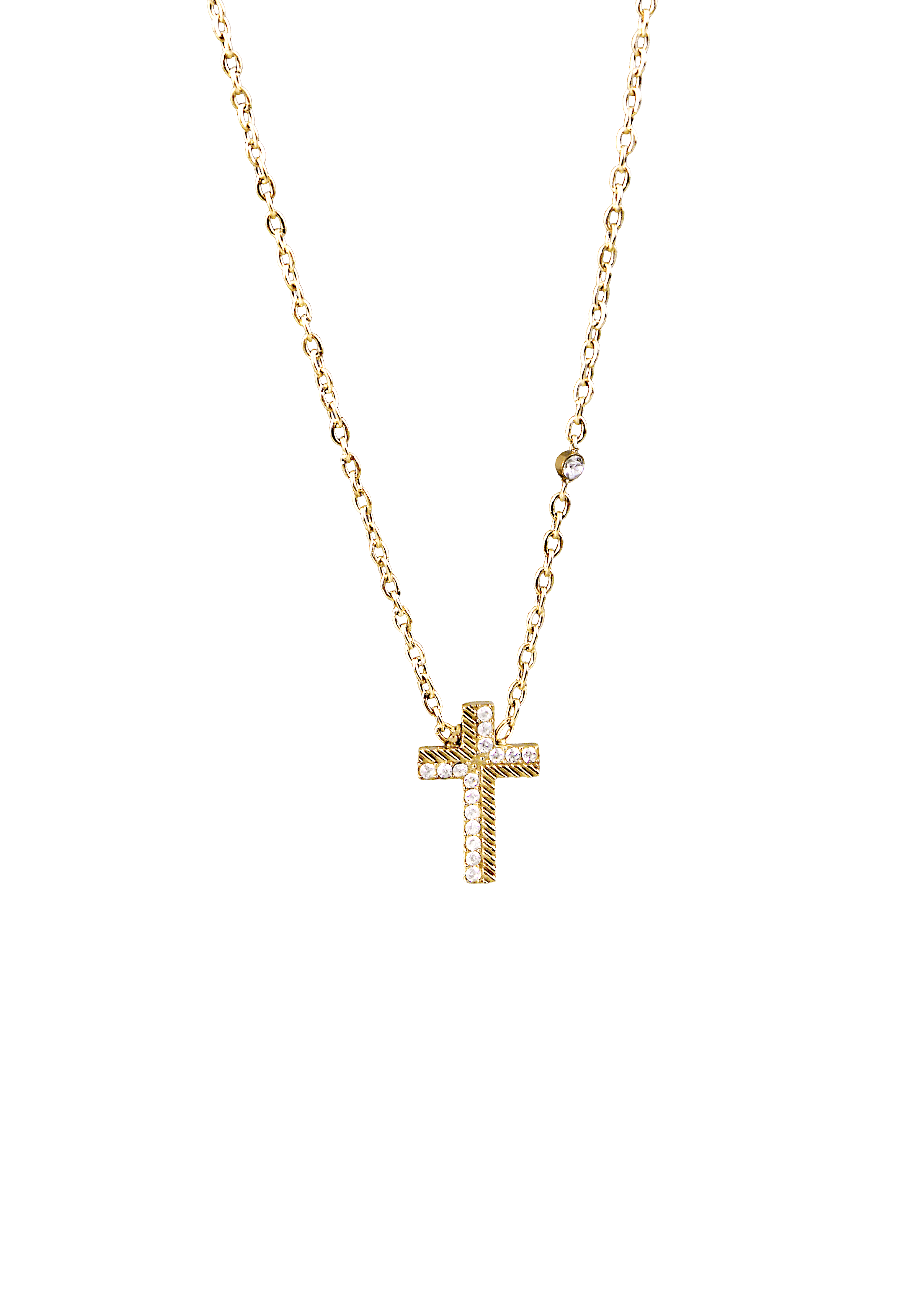 Crystal Cross Necklace