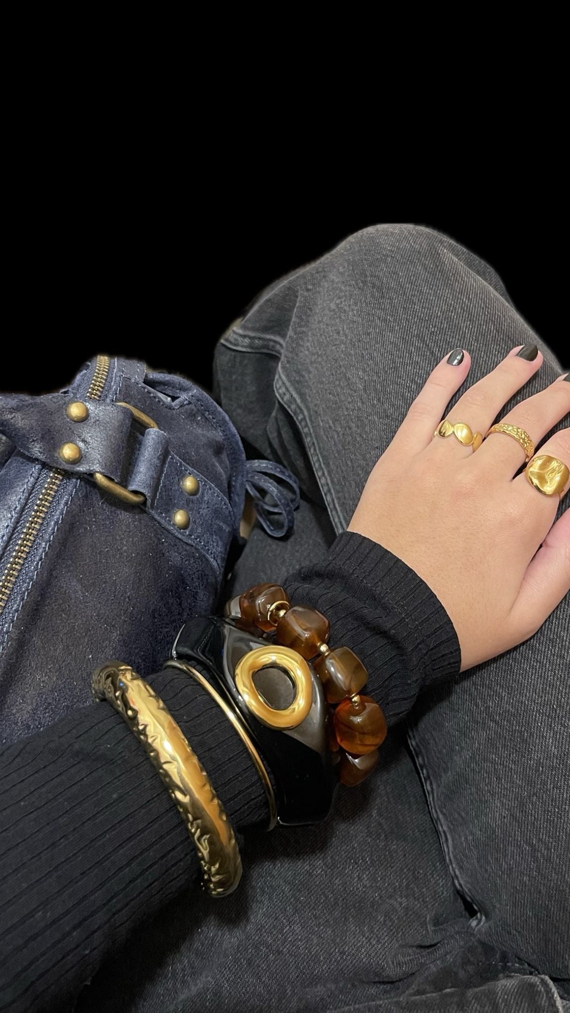 Green Marbled Resin Bangle