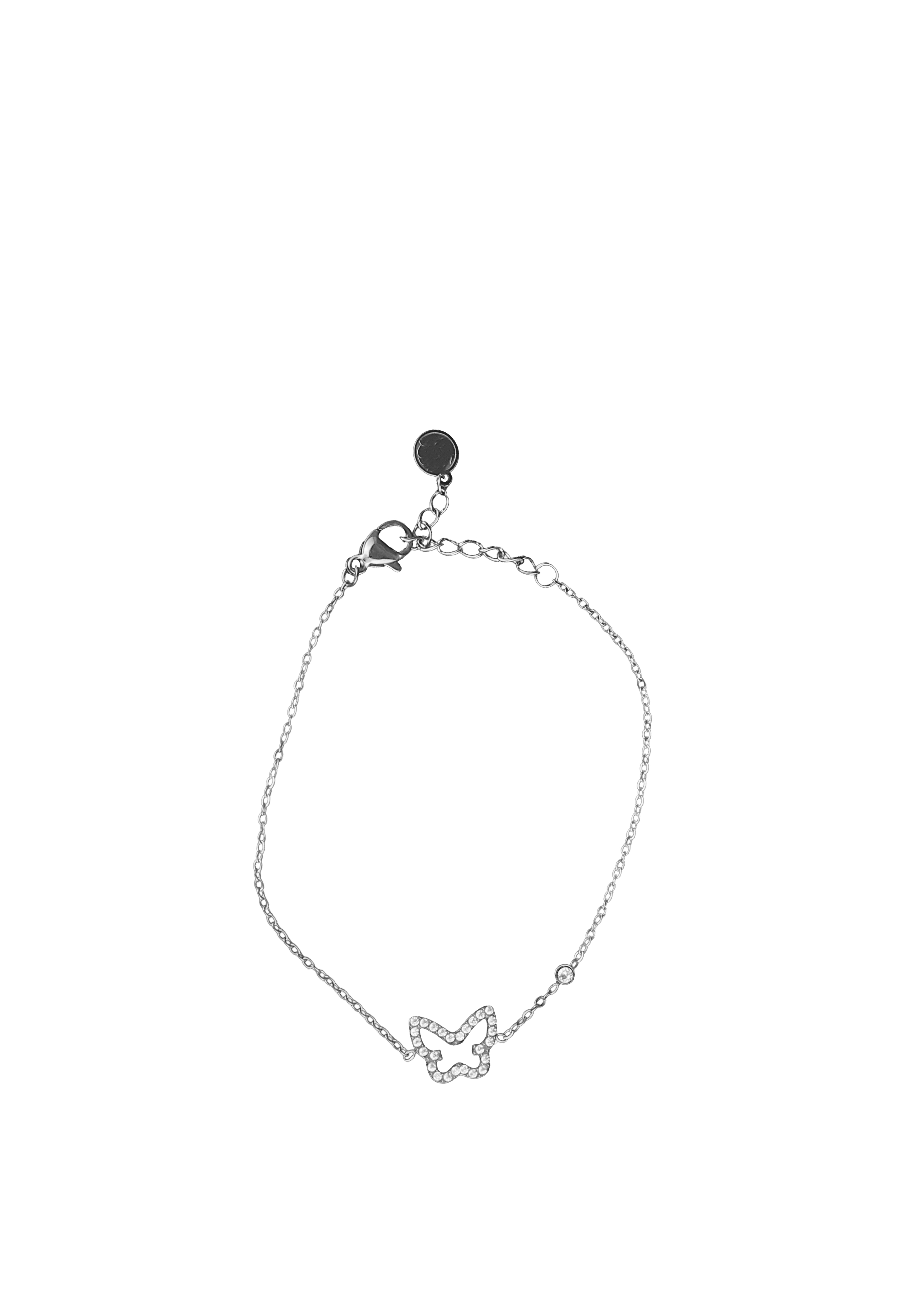Minimal Butterfly Crystal Bracelet