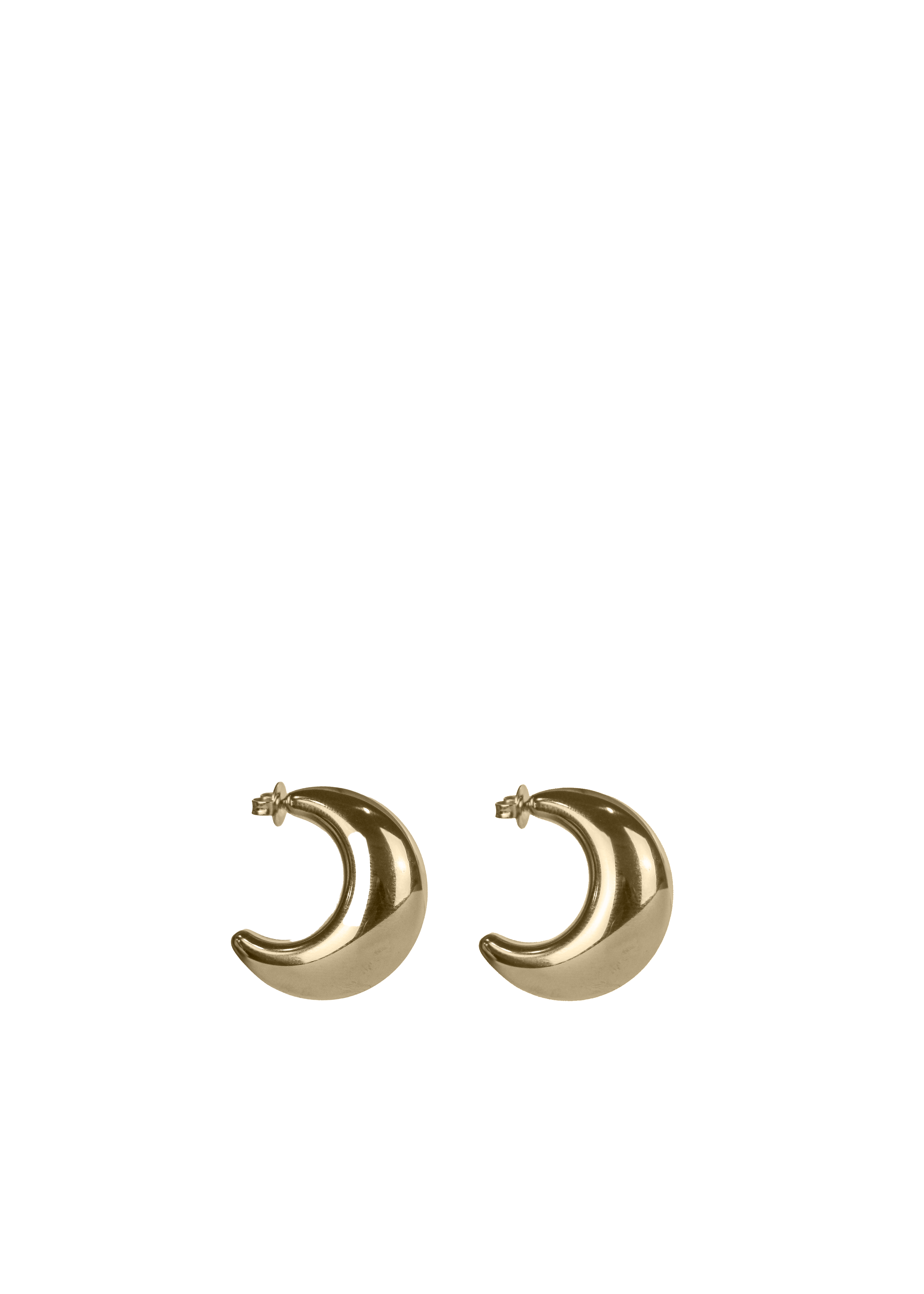 Crescent Hoop Earrings