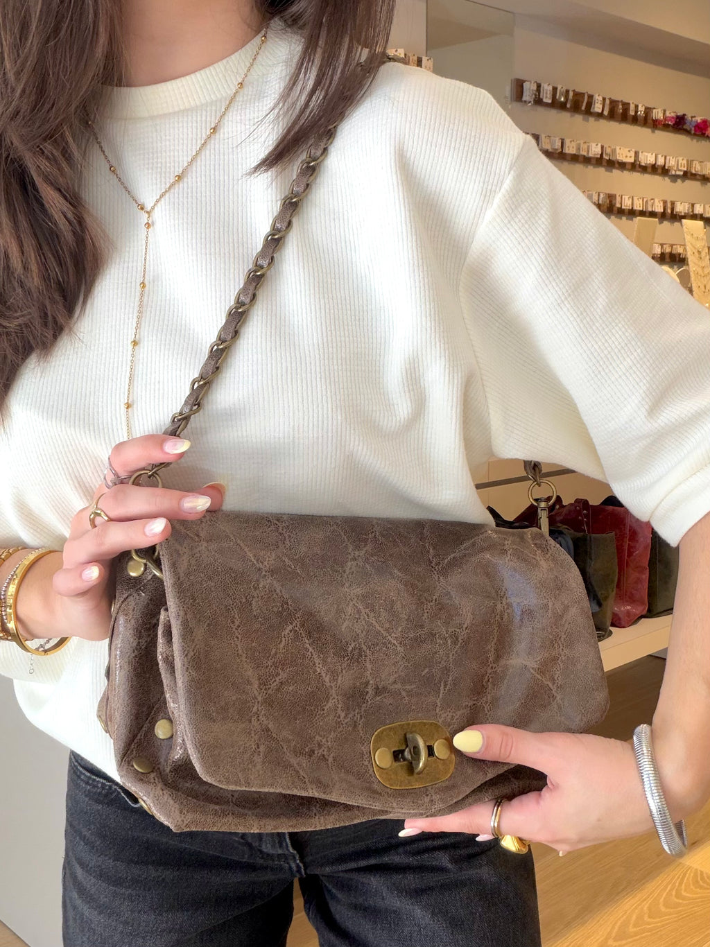 Flap Shoulder Bag