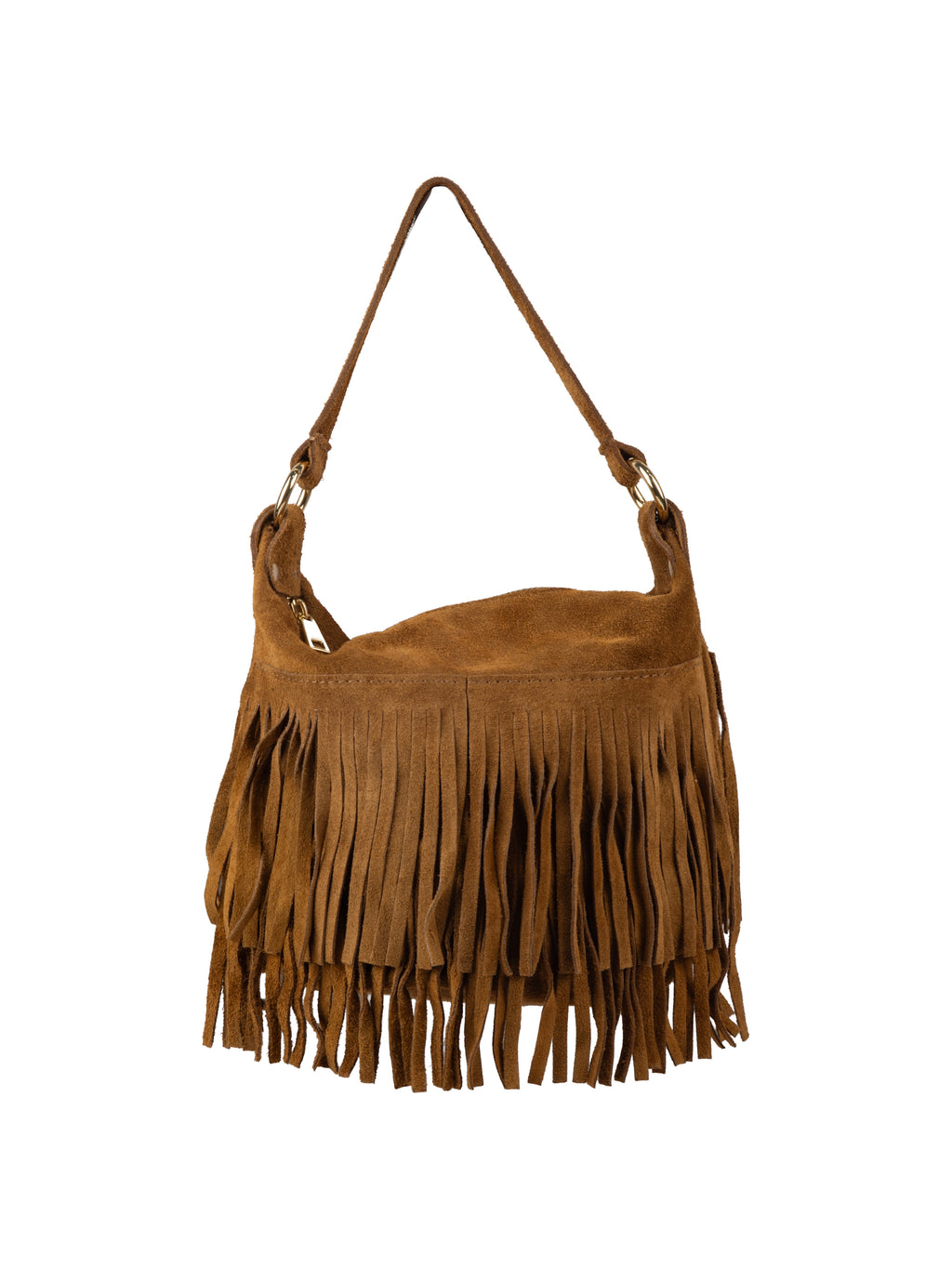 Boho Fringed Suede Bag