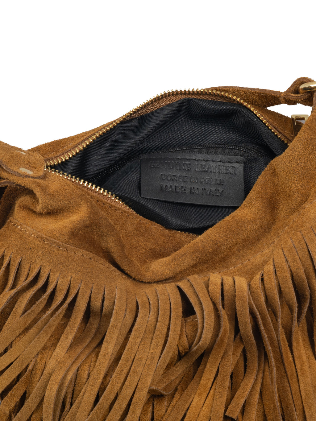 Boho Fringed Suede Bag