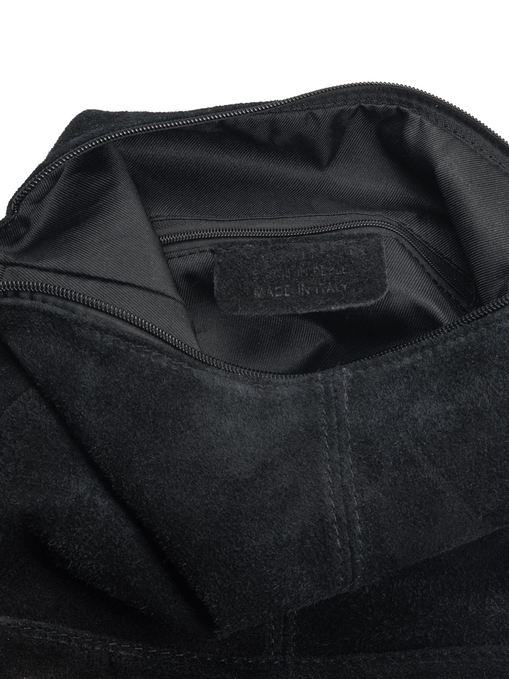 Studded Suede Slouch Bag