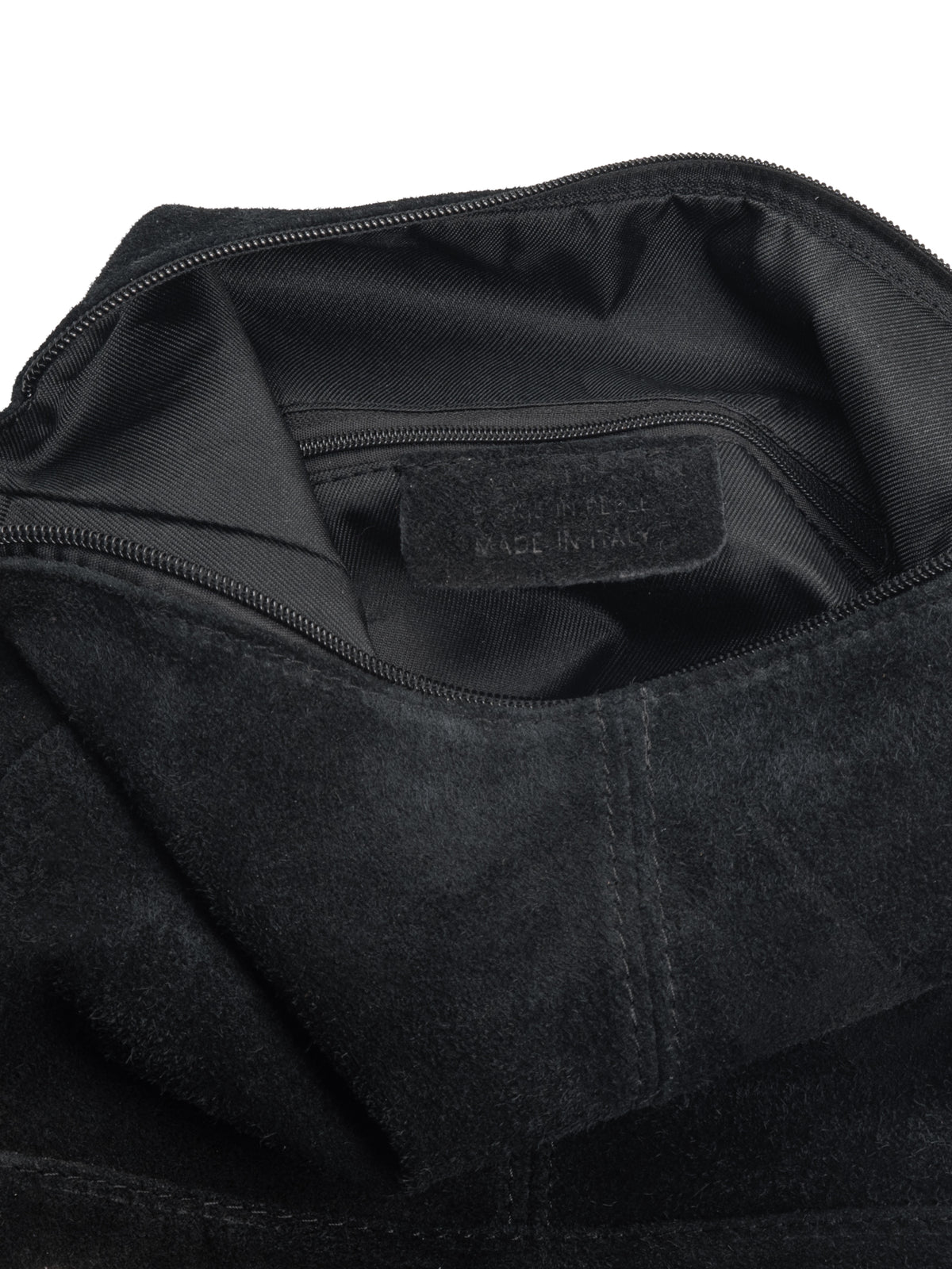 Studded Suede Slouch Bag