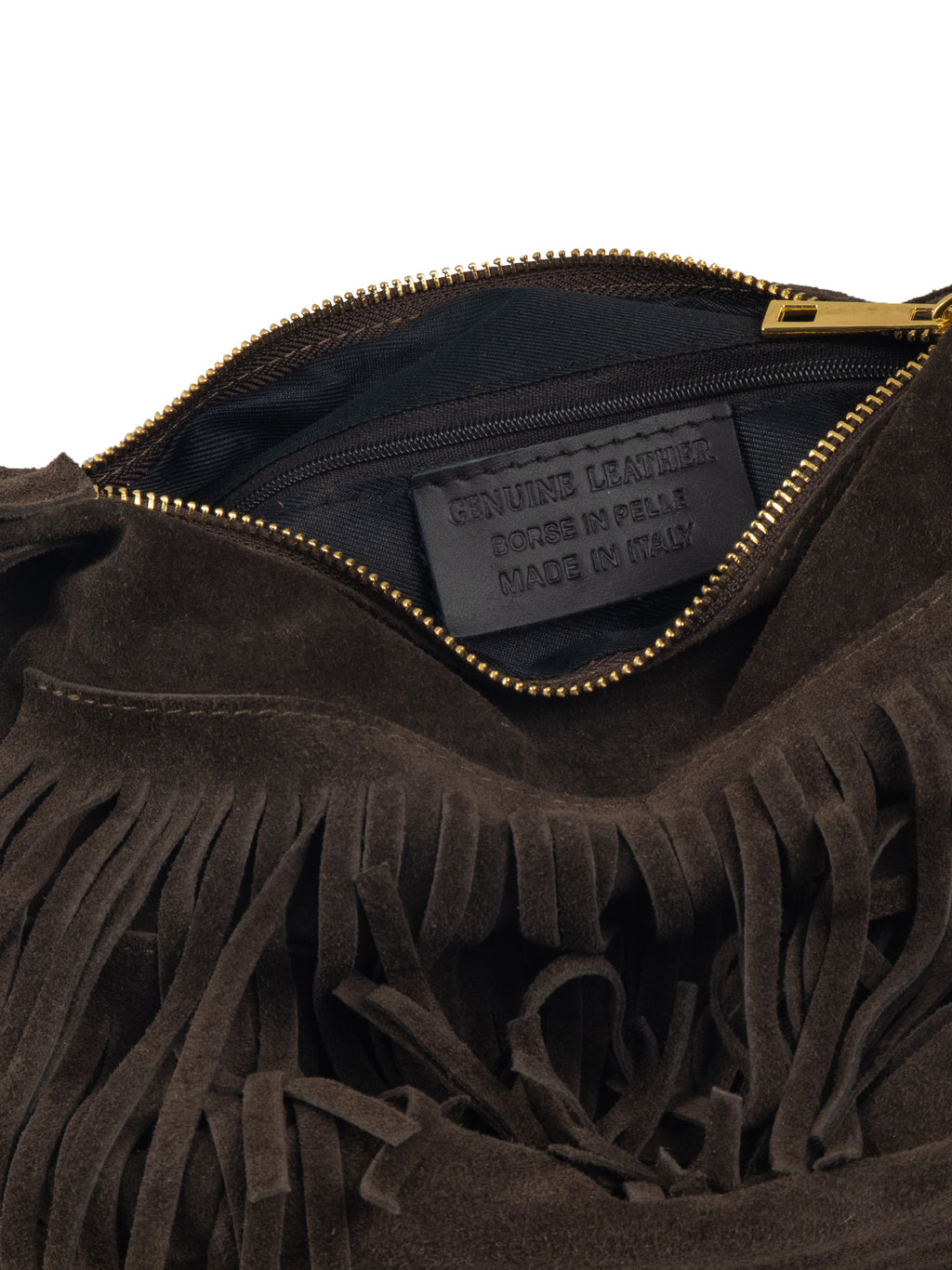 Boho Fringed Suede Bag