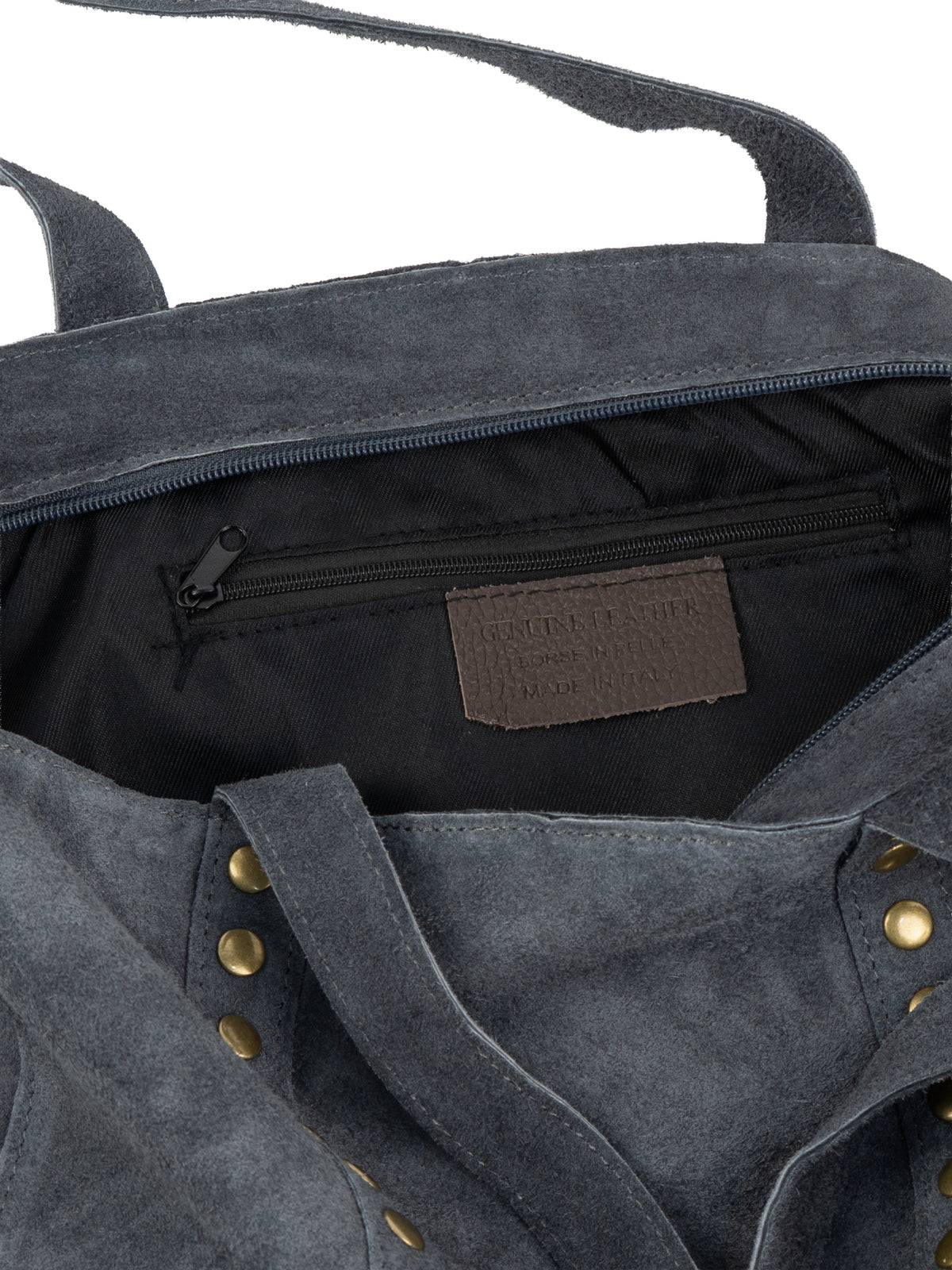 Suede Tote Bag with Fully Lined Interior