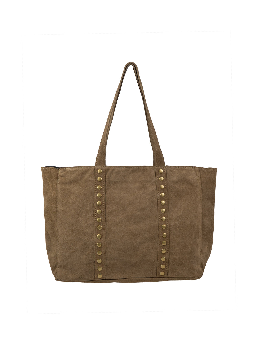 Suede Tote Bag with Fully Lined Interior