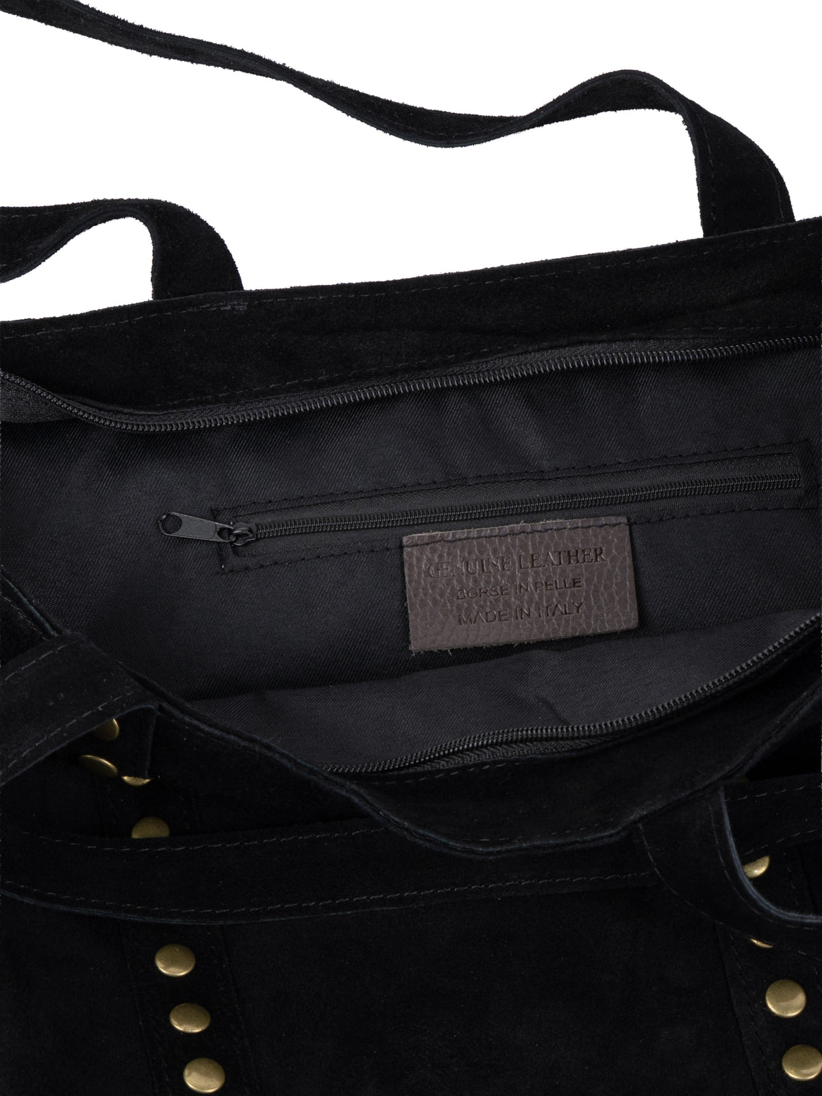 Suede Tote Bag with Fully Lined Interior