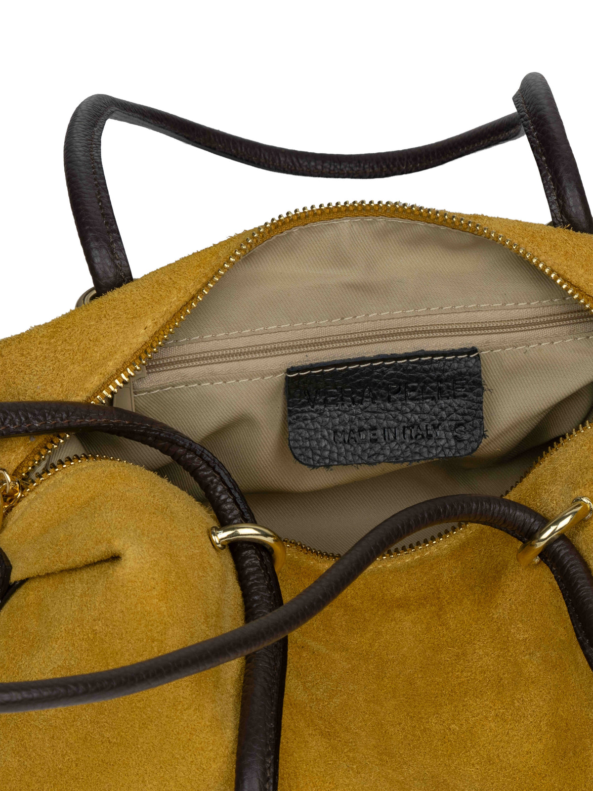Structured Zip Shoulder Bag
