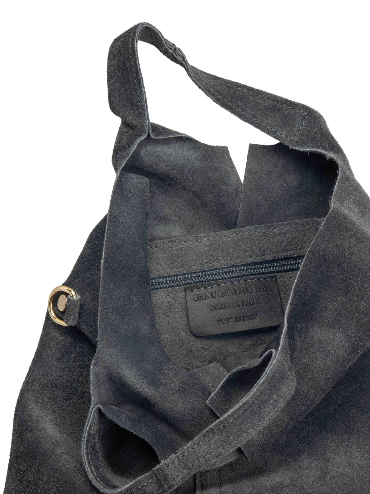 Foldable Suede Tote Bag