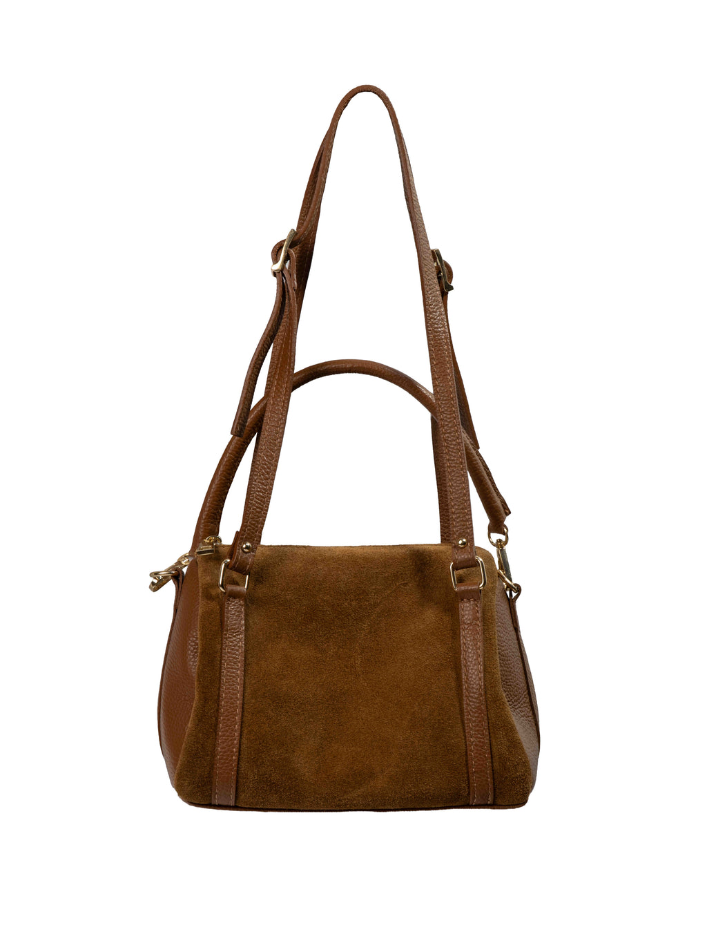 Suede Leather Frame Bag