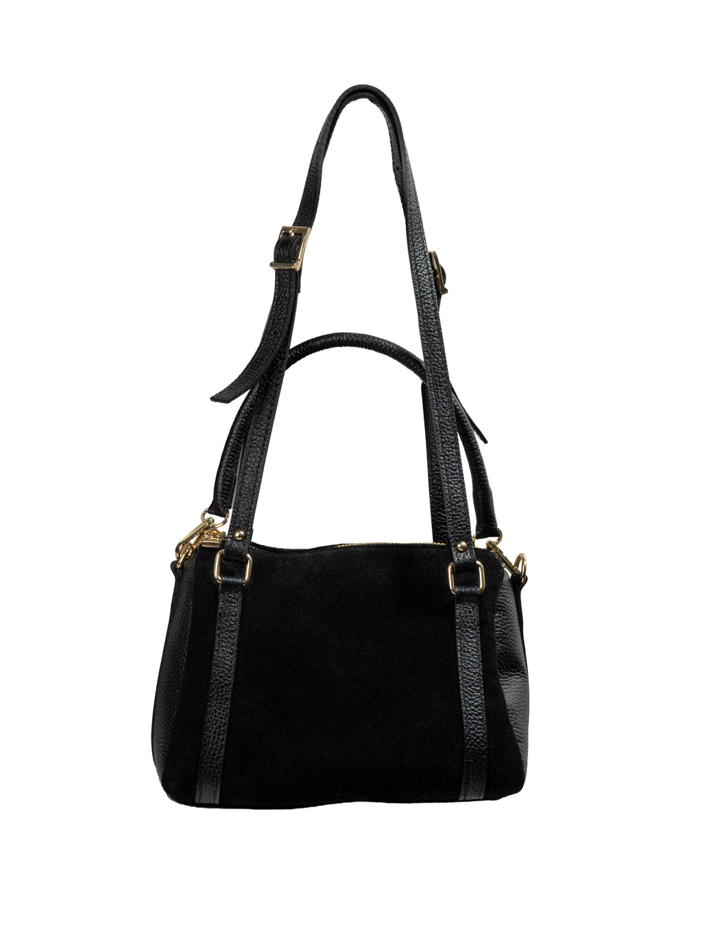 Suede Leather Frame Bag