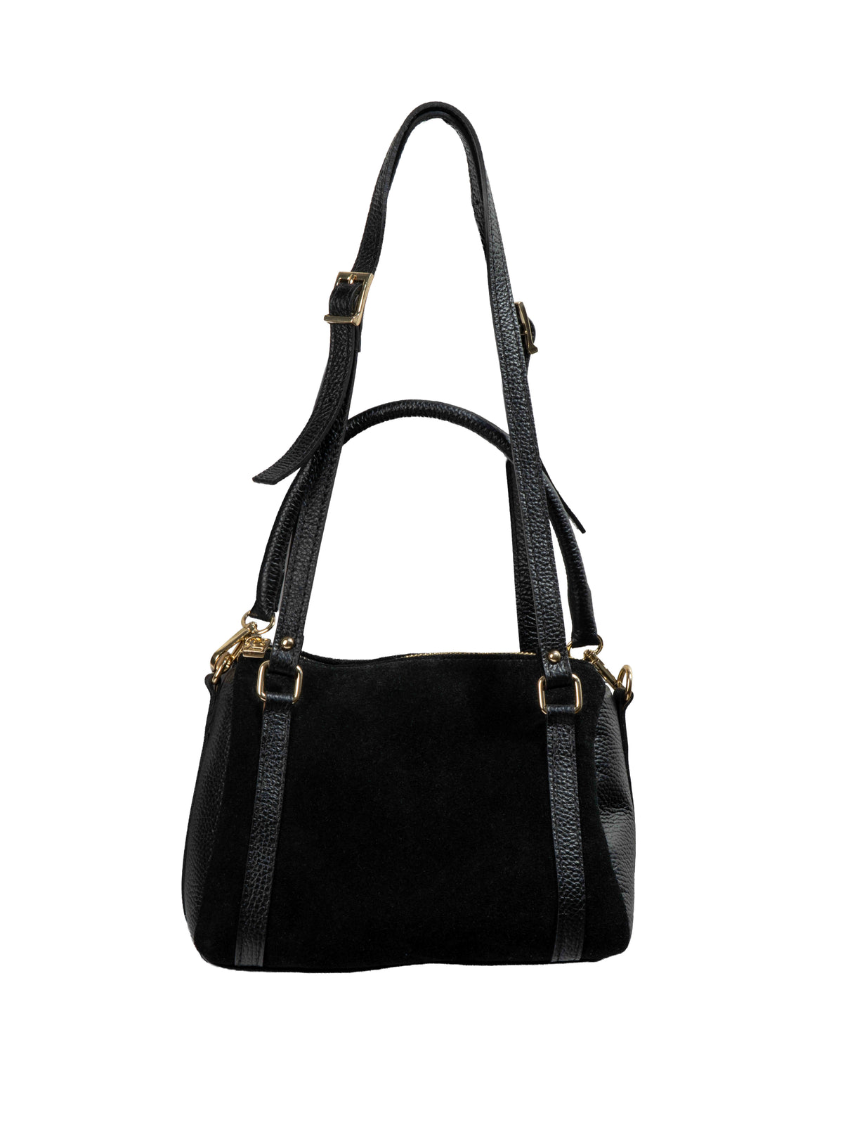 Suede Leather Frame Bag