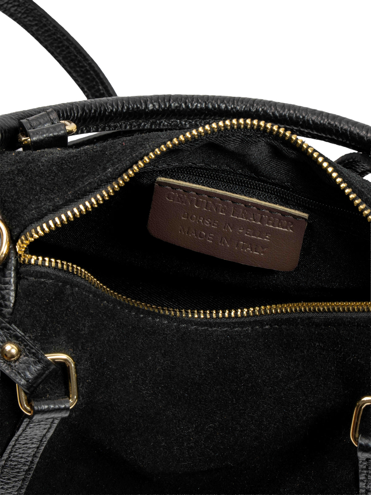 Suede Leather Frame Bag