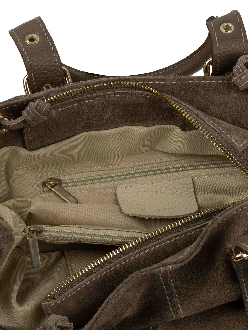 Suede Carryall Bag