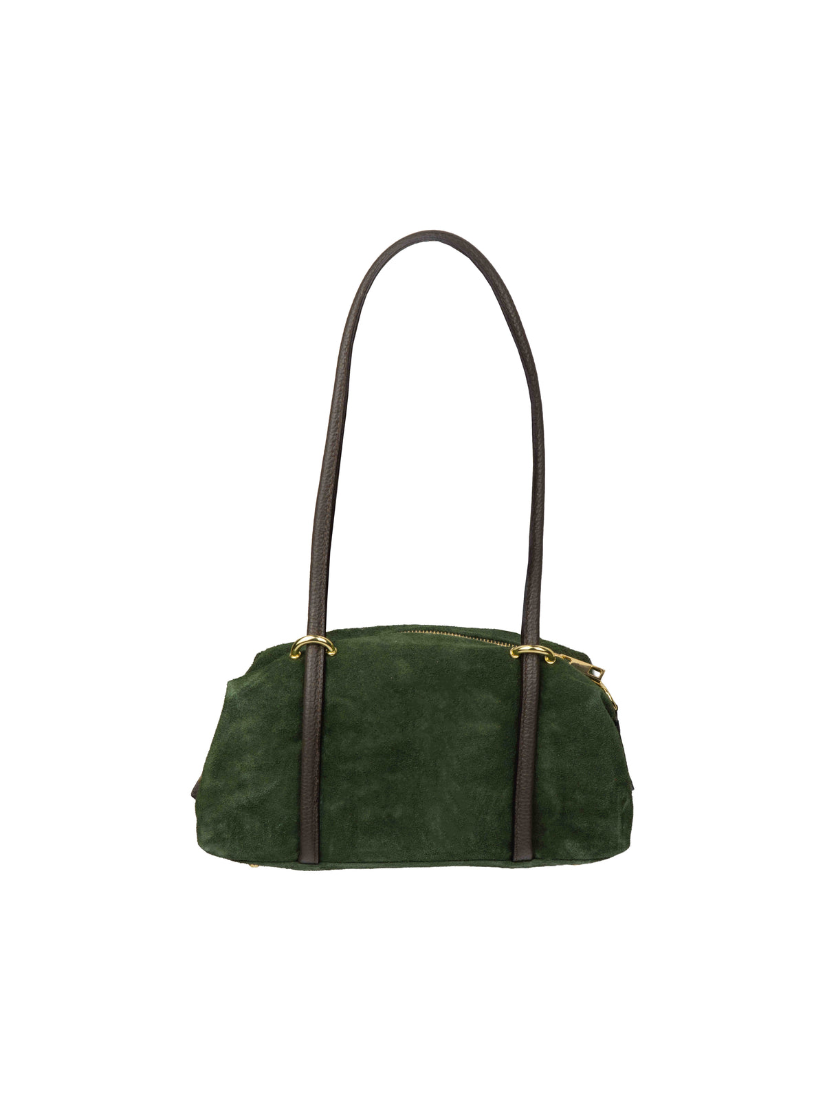Structured Zip Shoulder Bag