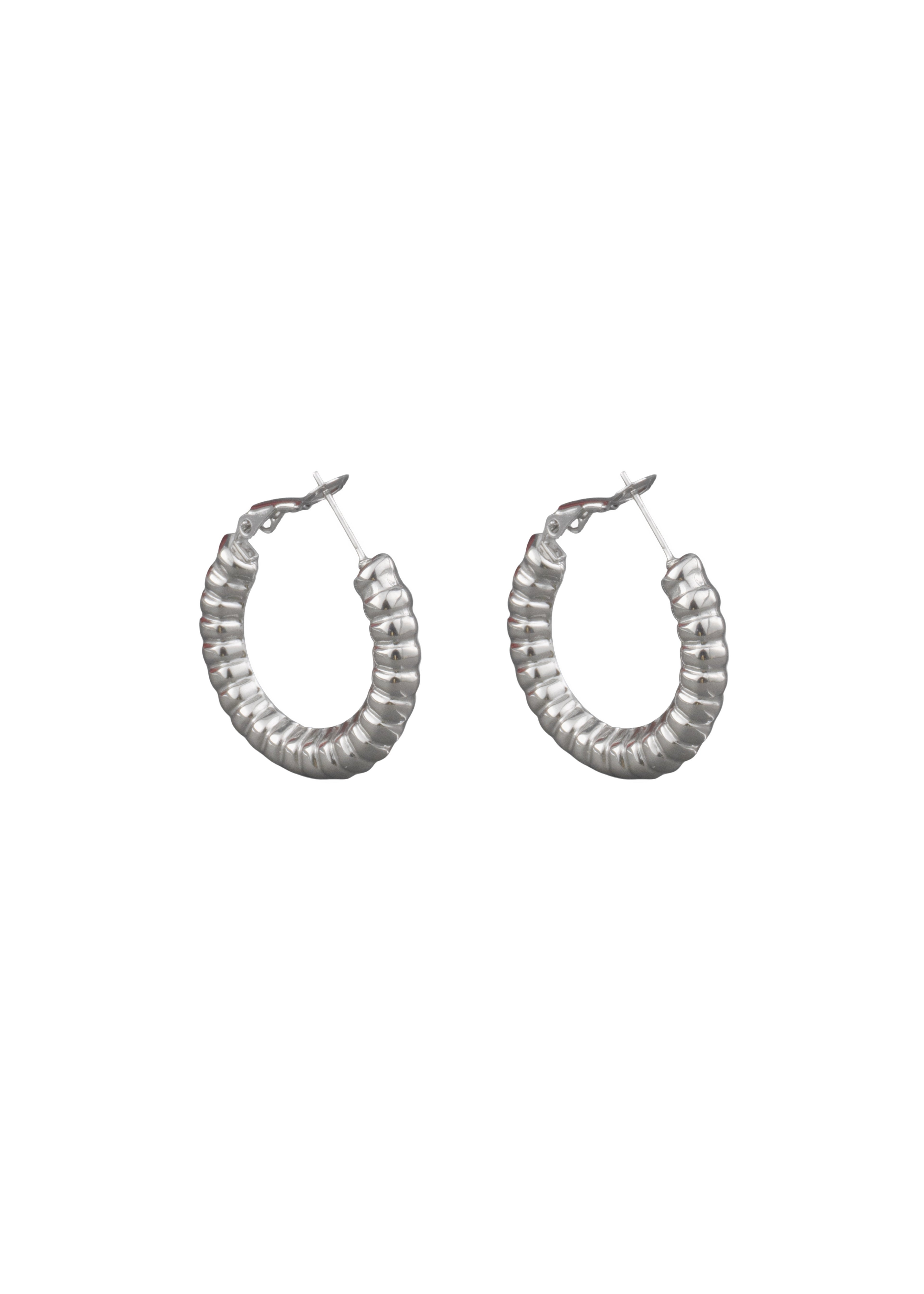 Textured Hoop Earrings