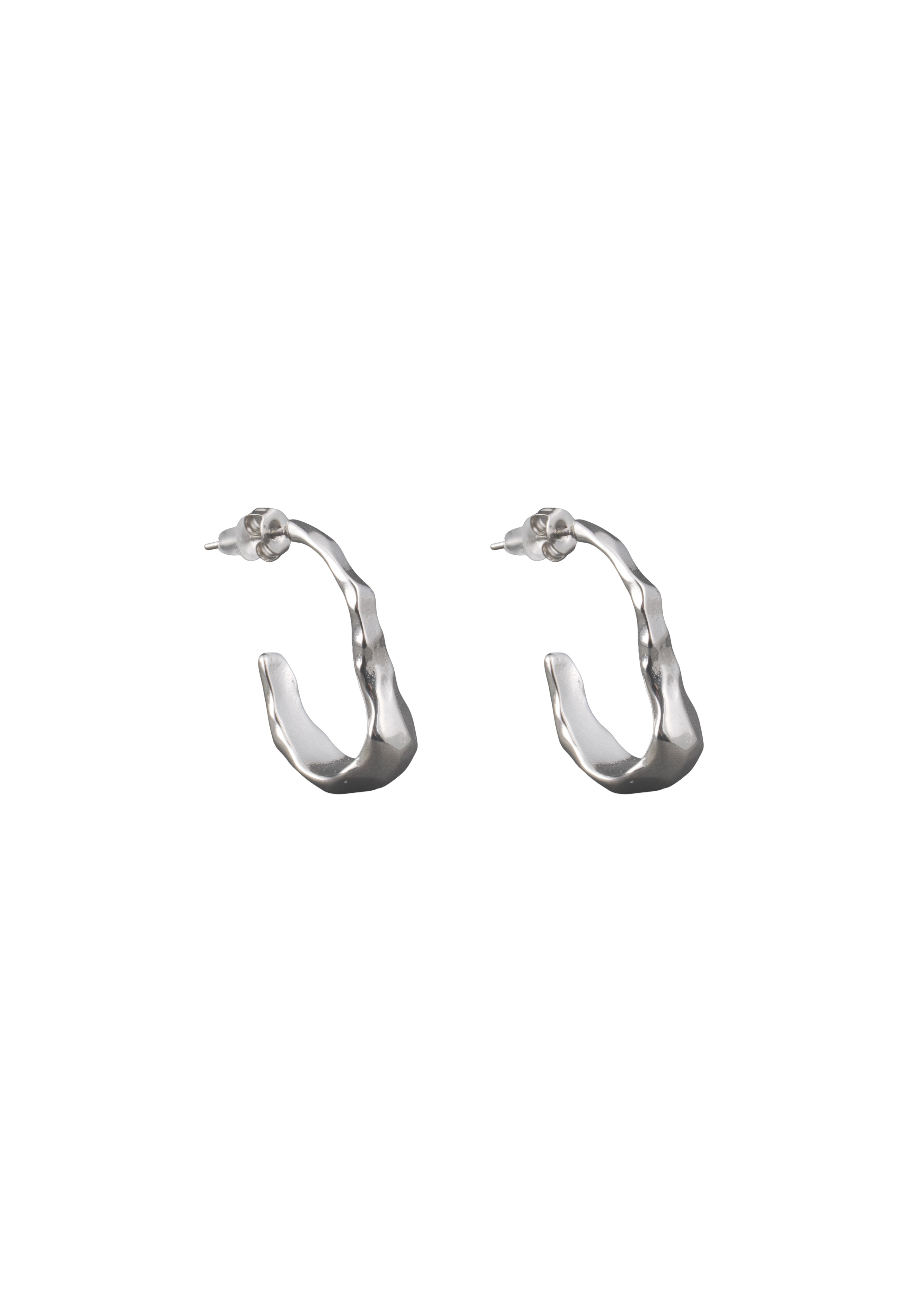 Geometric Twisted Hoop Earrings