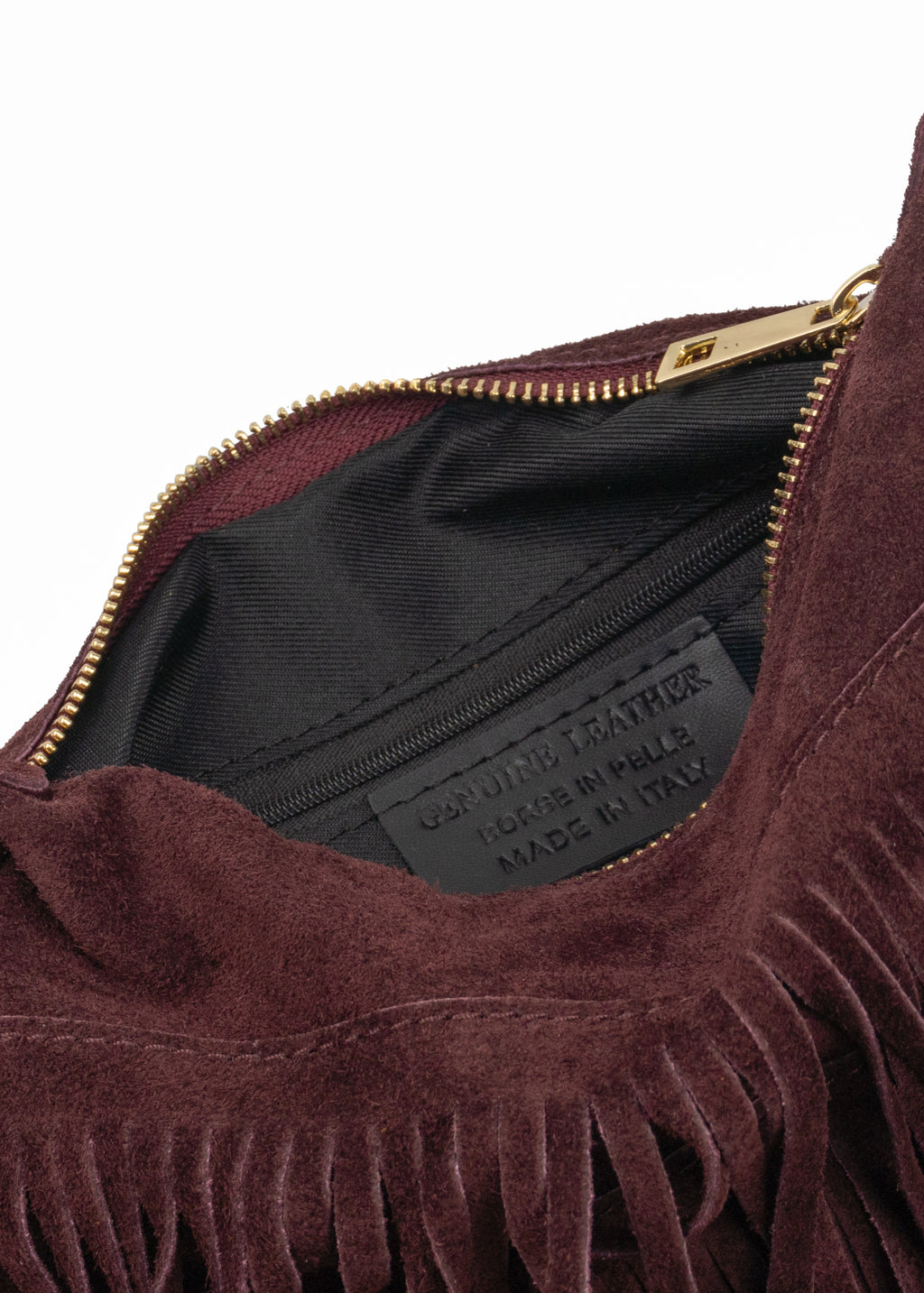 Boho Fringed Suede Bag