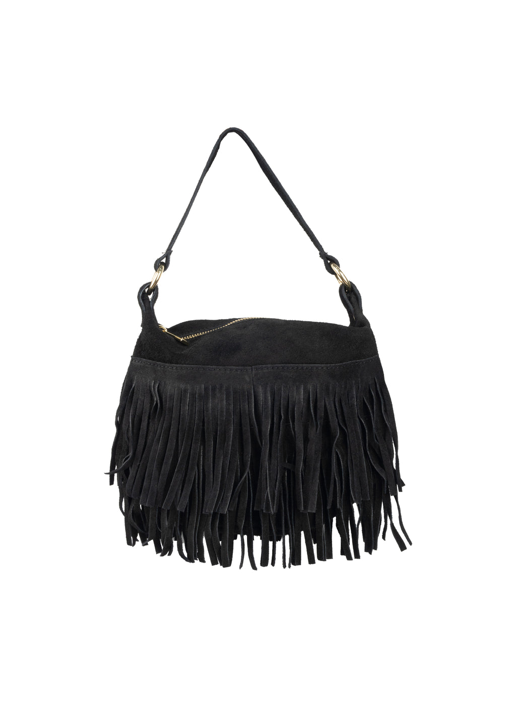 Boho Fringed Suede Bag