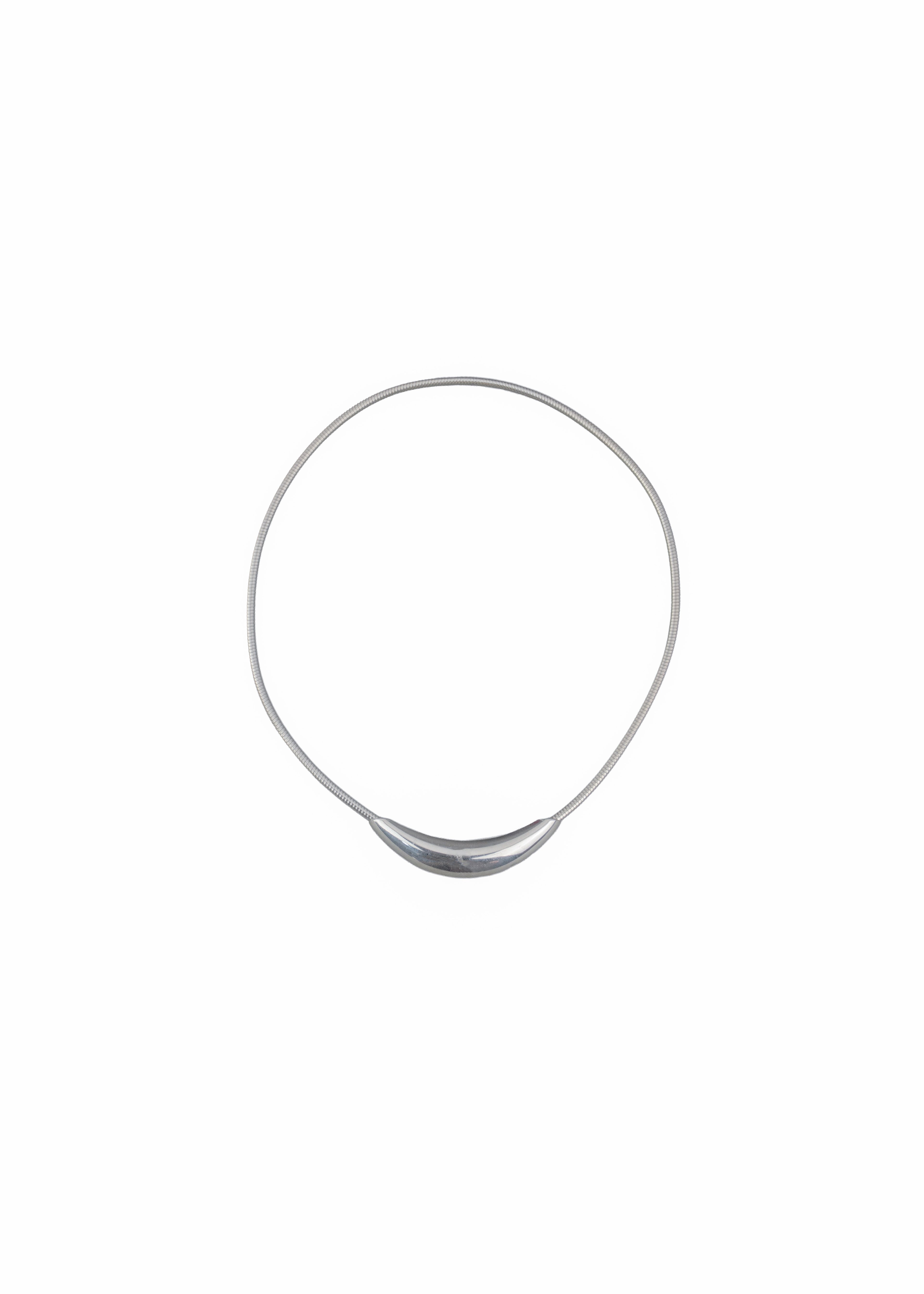 Minimalist Silver Choker Necklace
