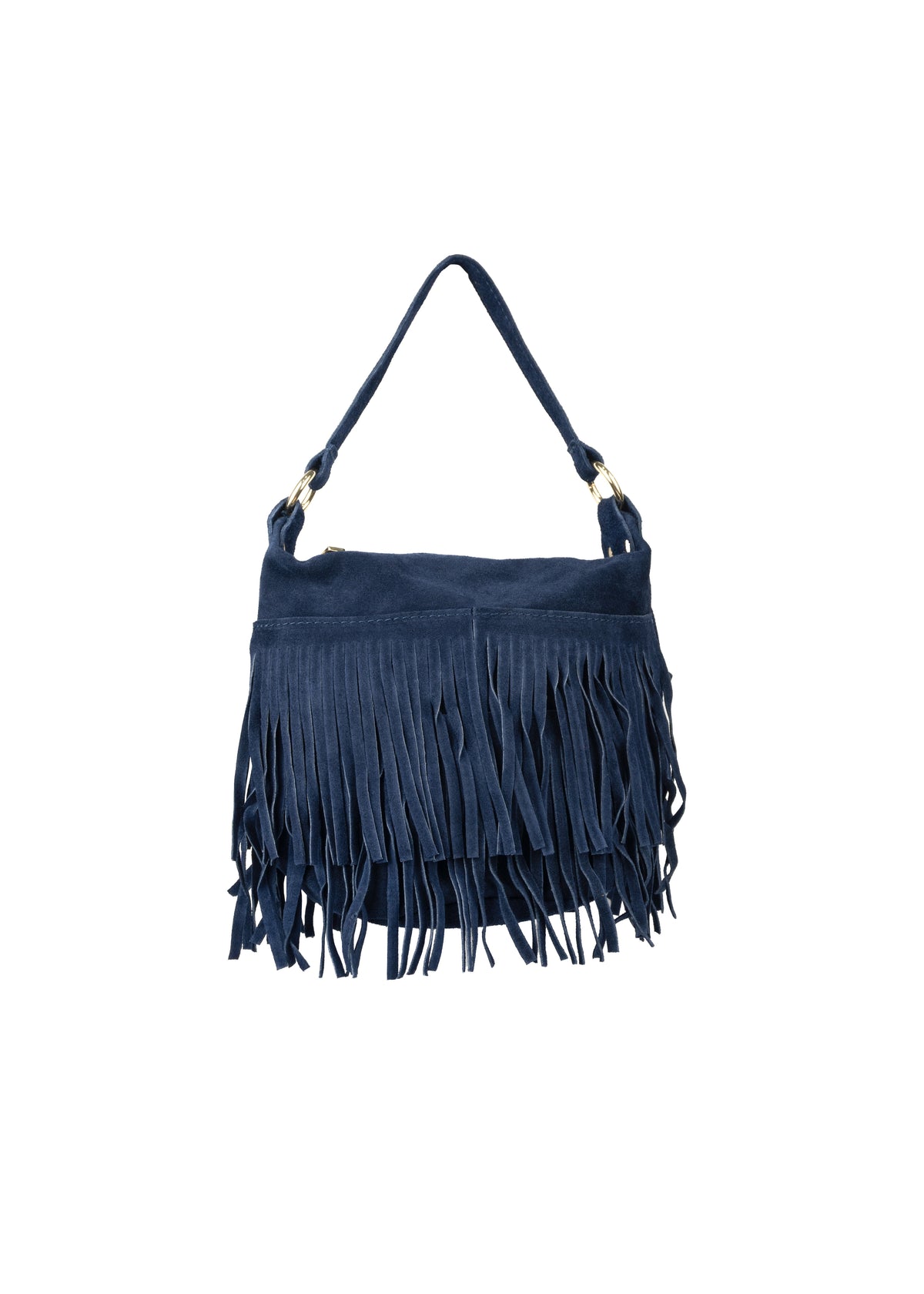 Boho Fringed Suede Bag