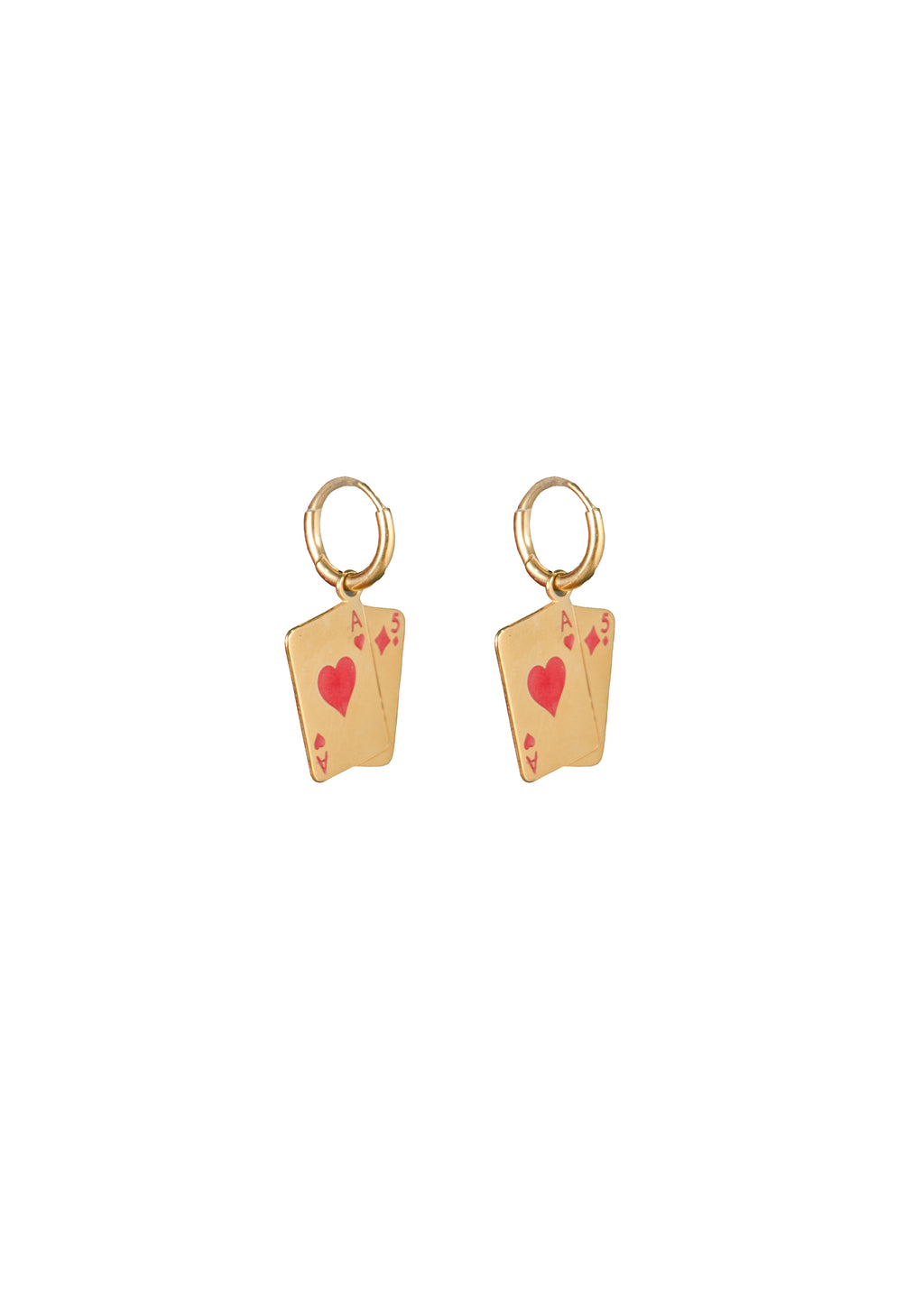 Playing Card Drop Earrings