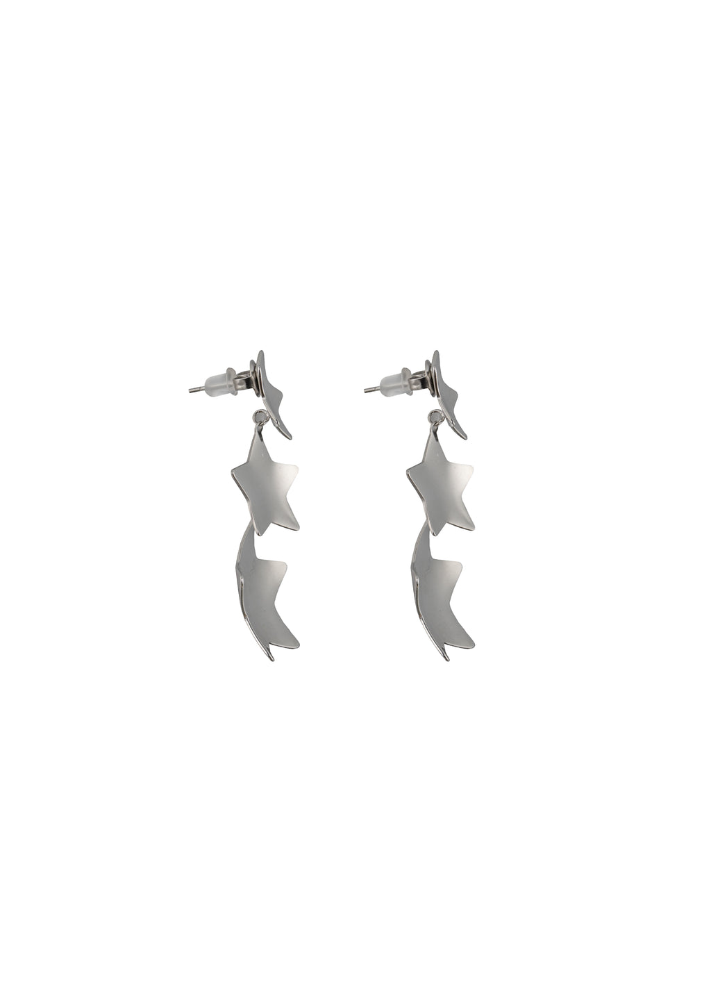 Triple Star Drop Earrings