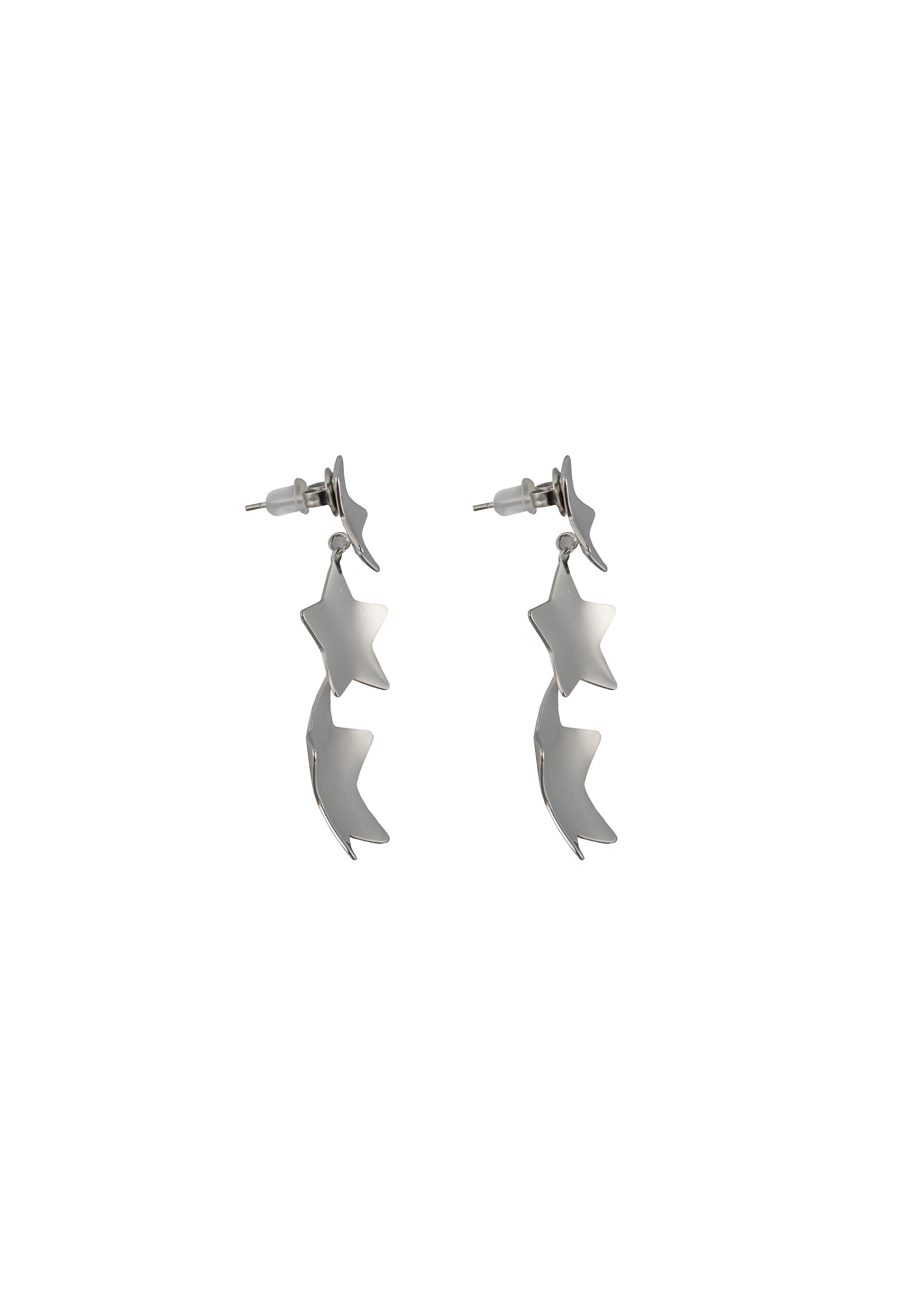 Triple Star Drop Earrings