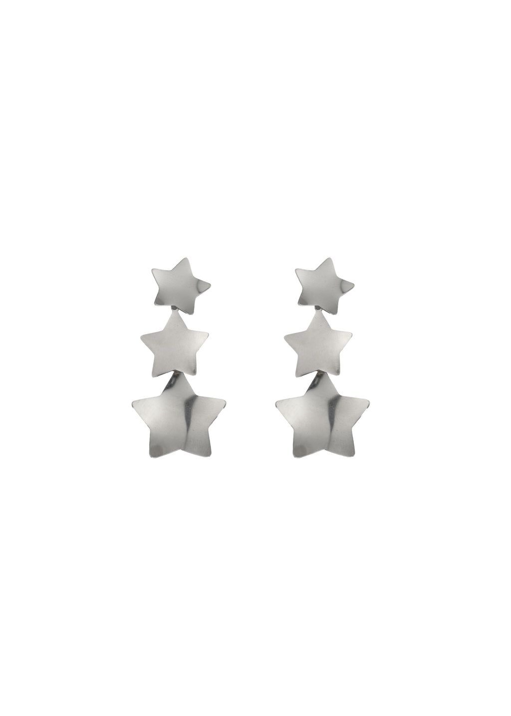Triple Star Drop Earrings