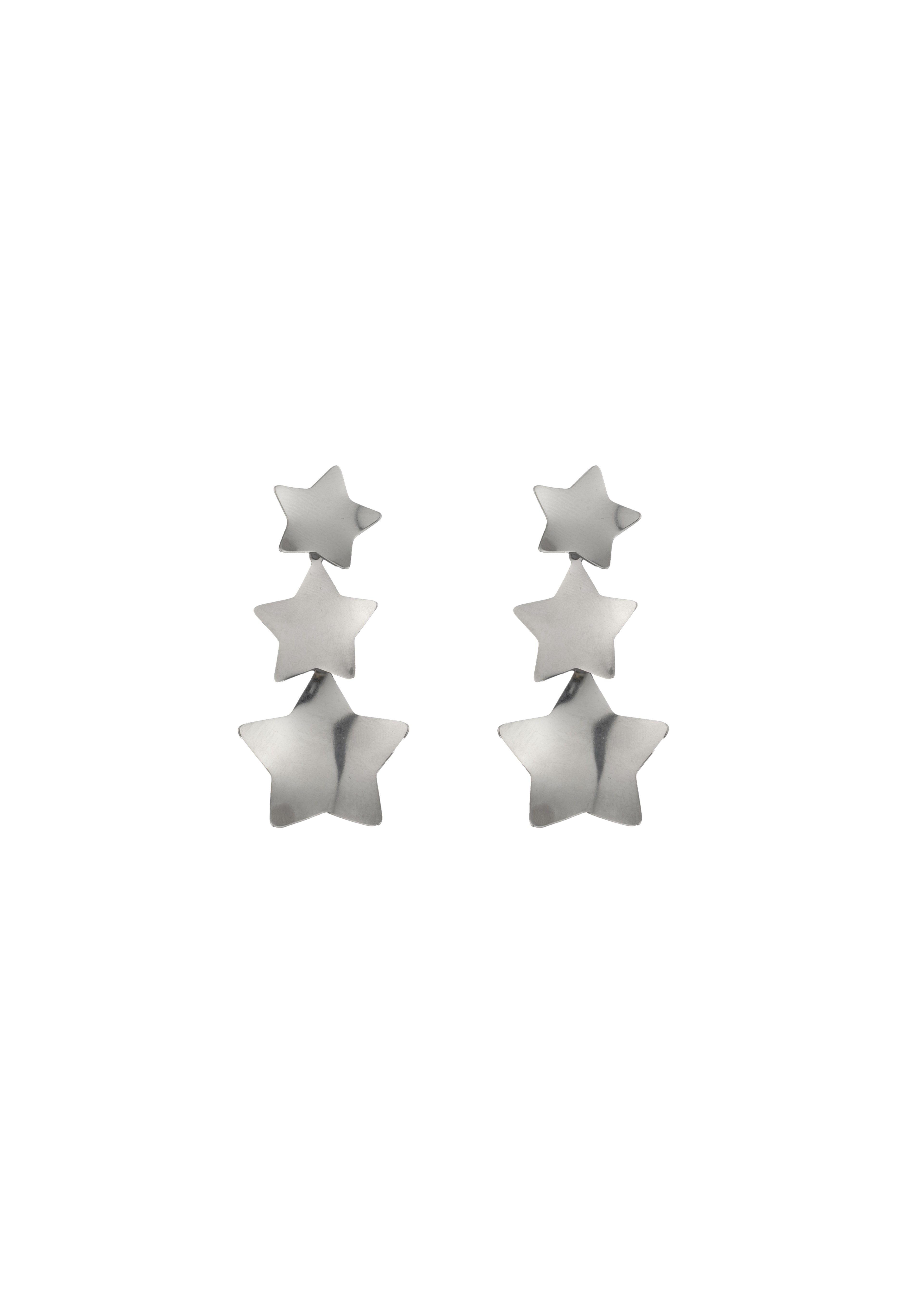 Triple Star Drop Earrings