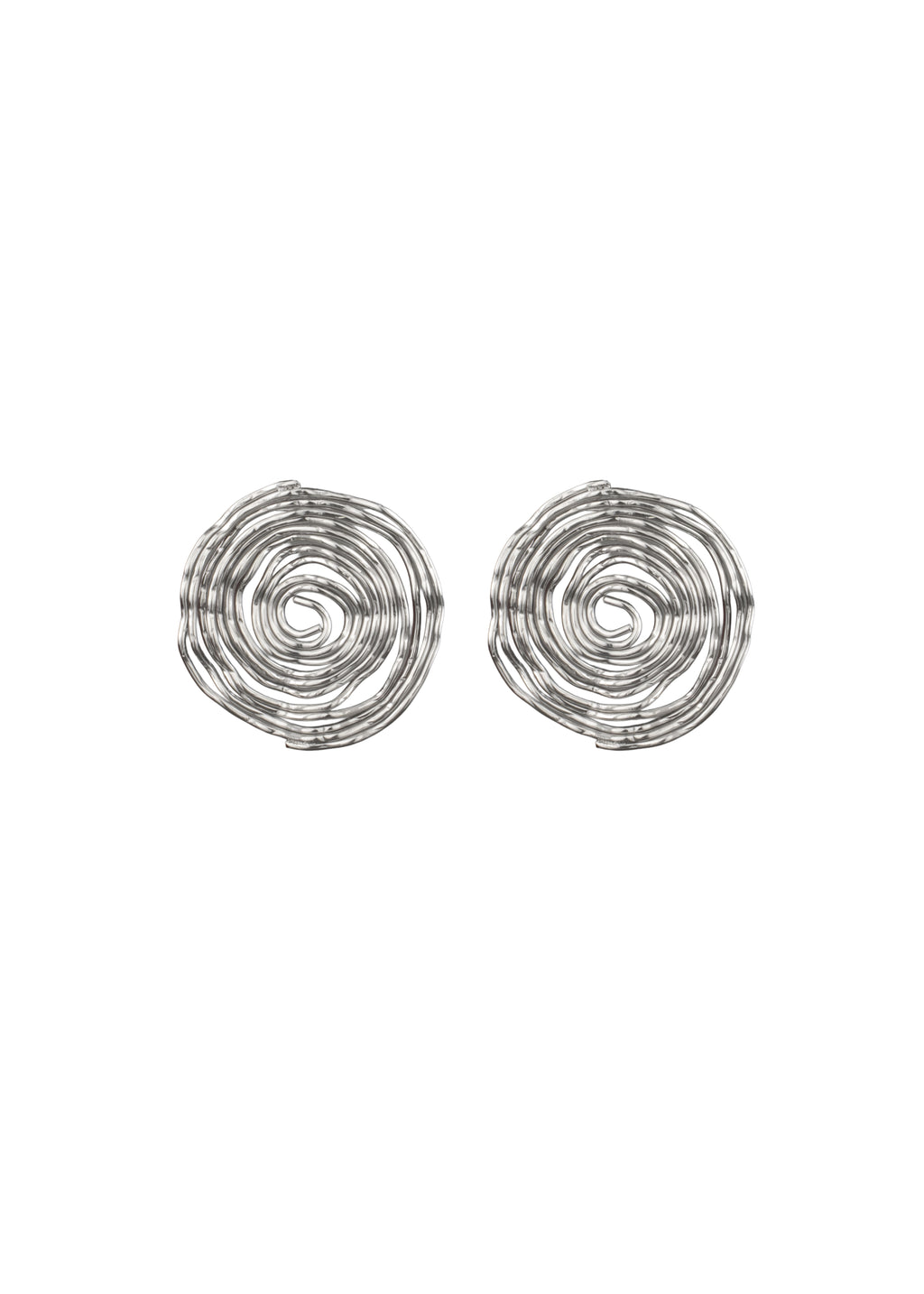 Spiral Line Statement Earrings