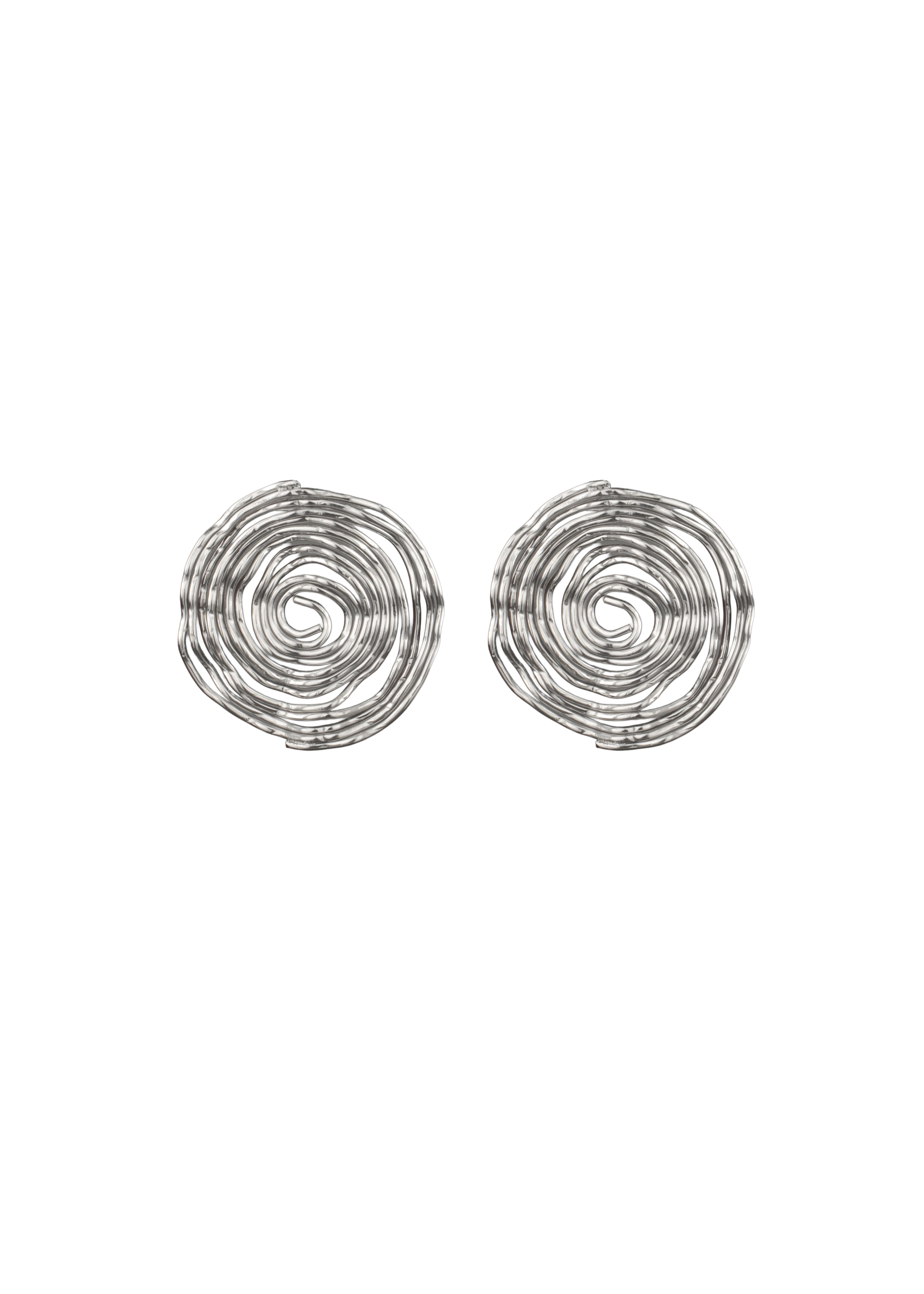 Spiral Line Statement Earrings