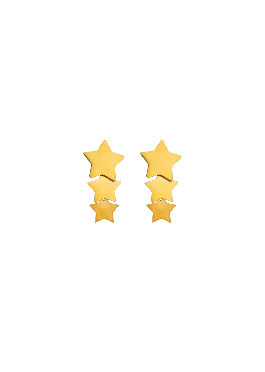 Triple Star Drop Earrings