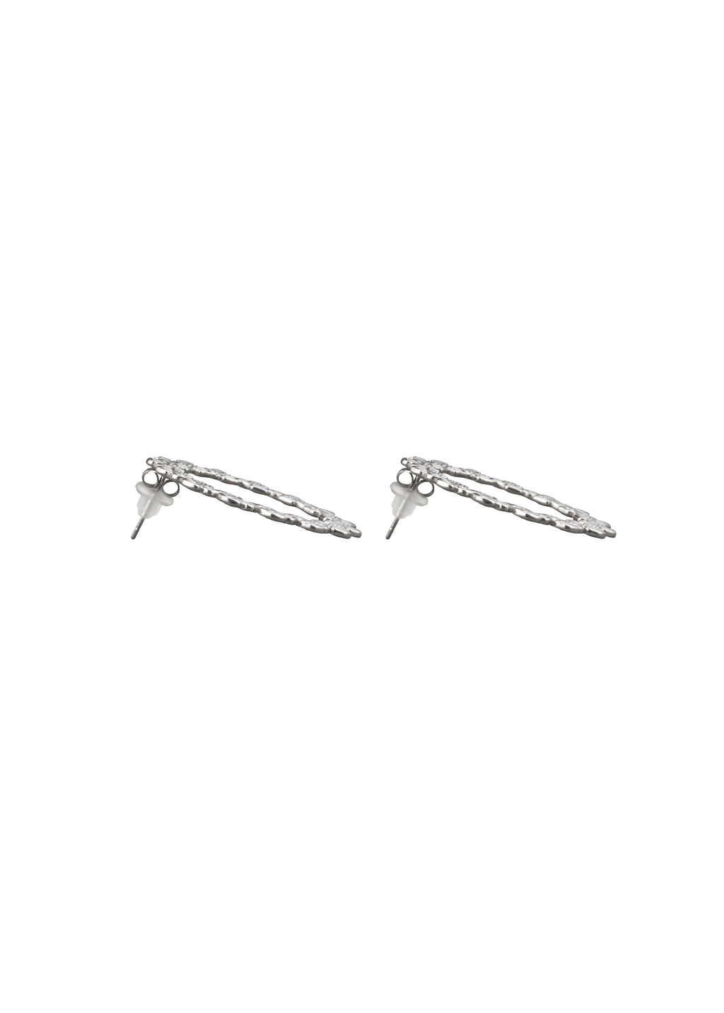 Floral Circle Stud Earrings