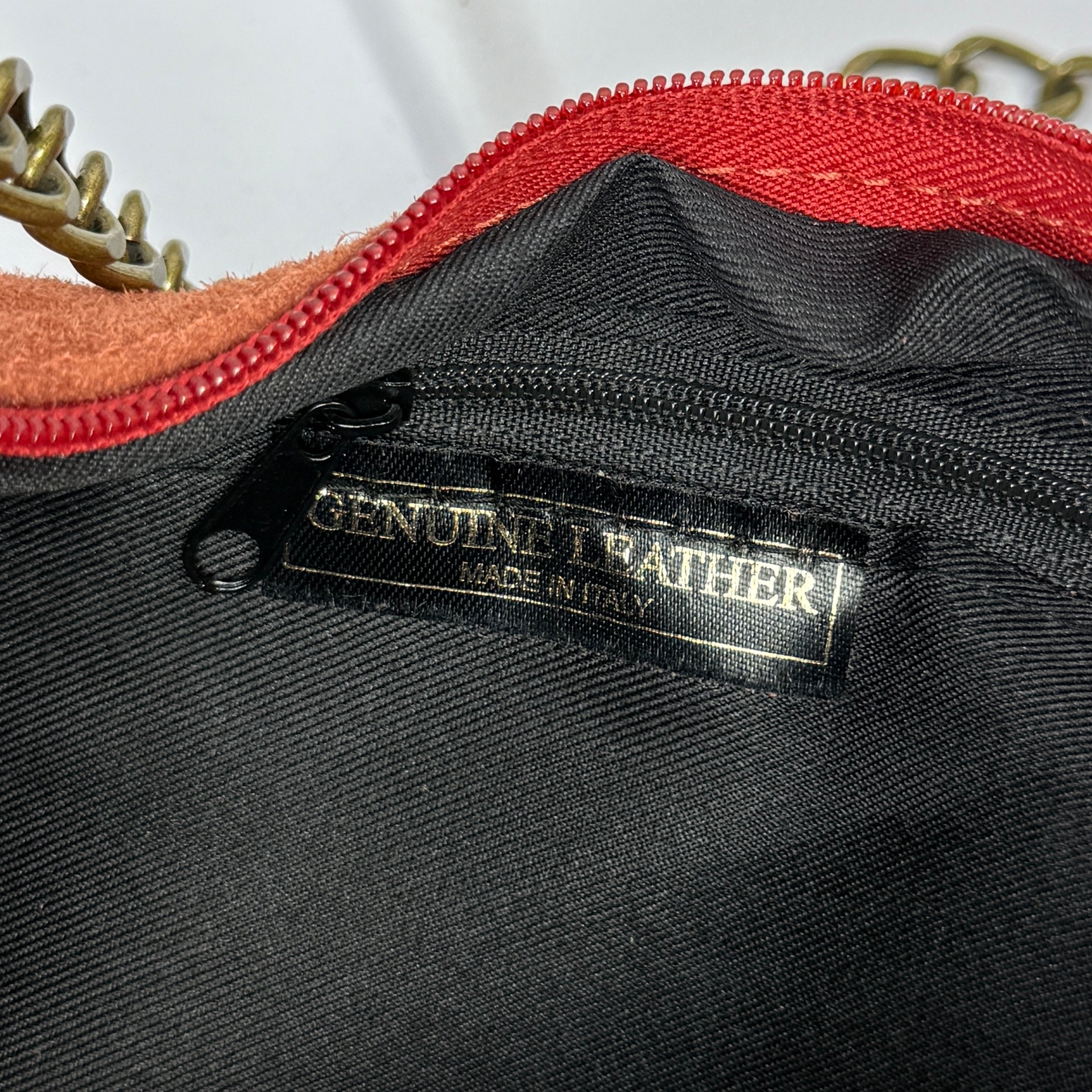 Multi Chain Suede Pocket Bag