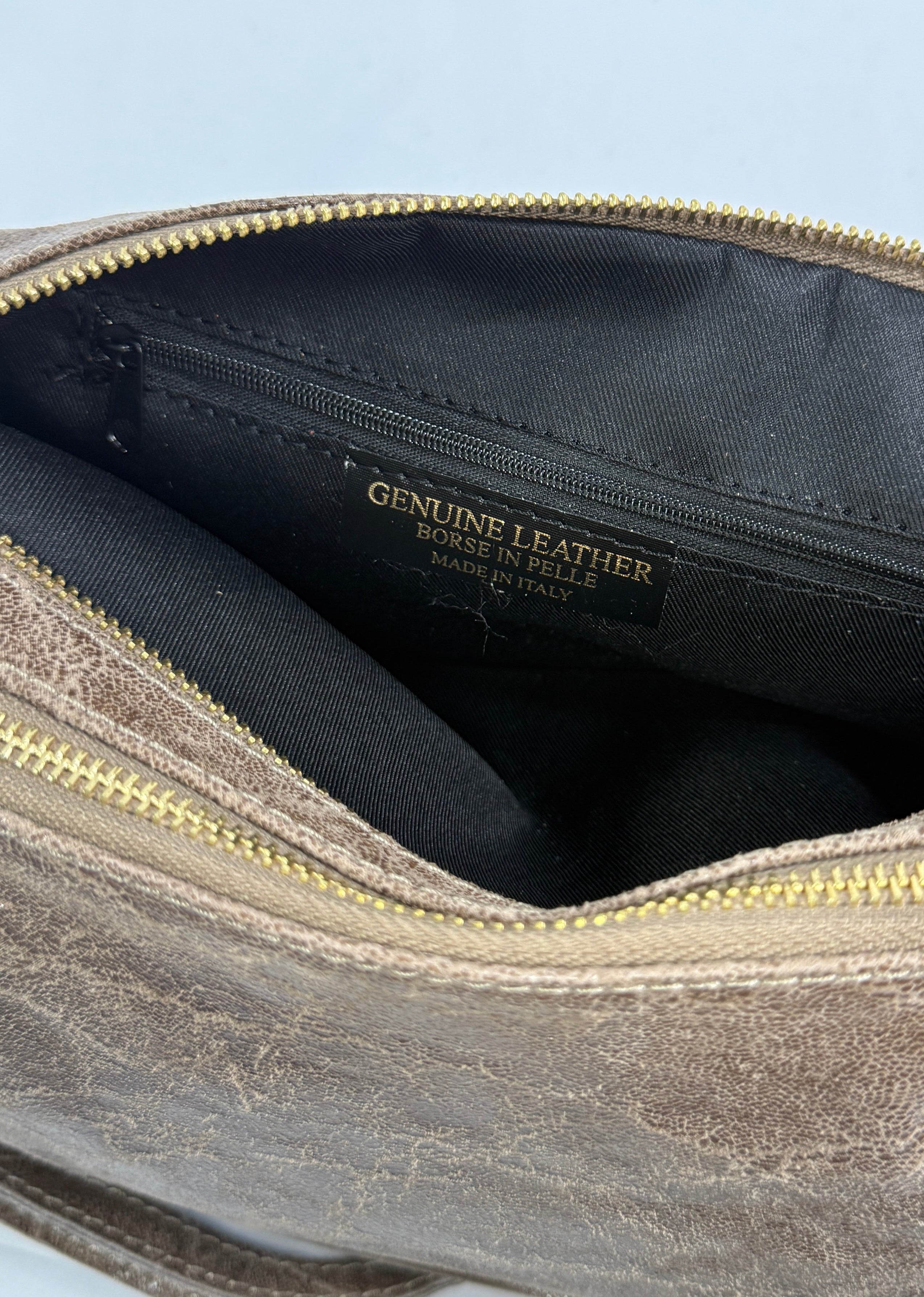 Elongated Leather Bag